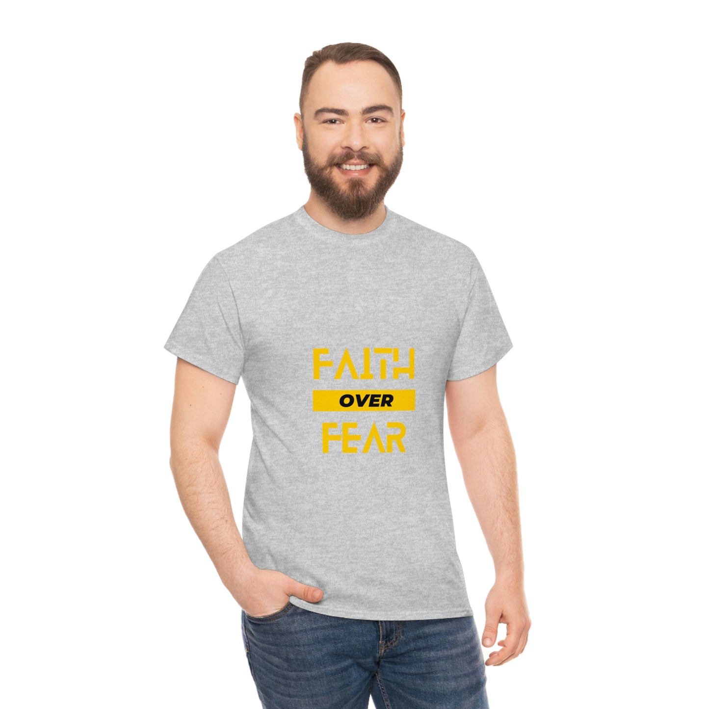 Faith Over Fear Unisex Heavy Cotton Tee