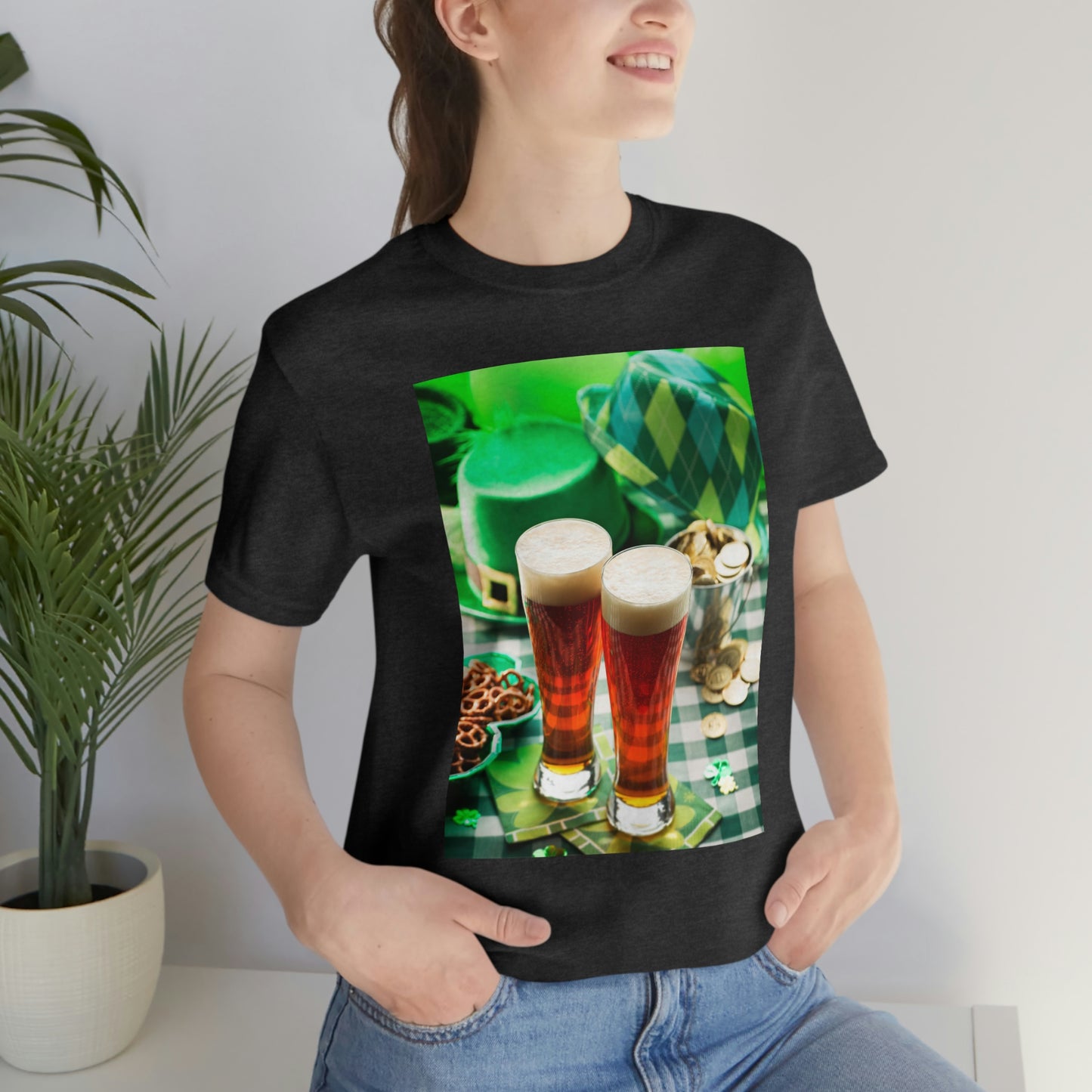 St Patrick's Black Unisex Jersey Short Sleeve Tee