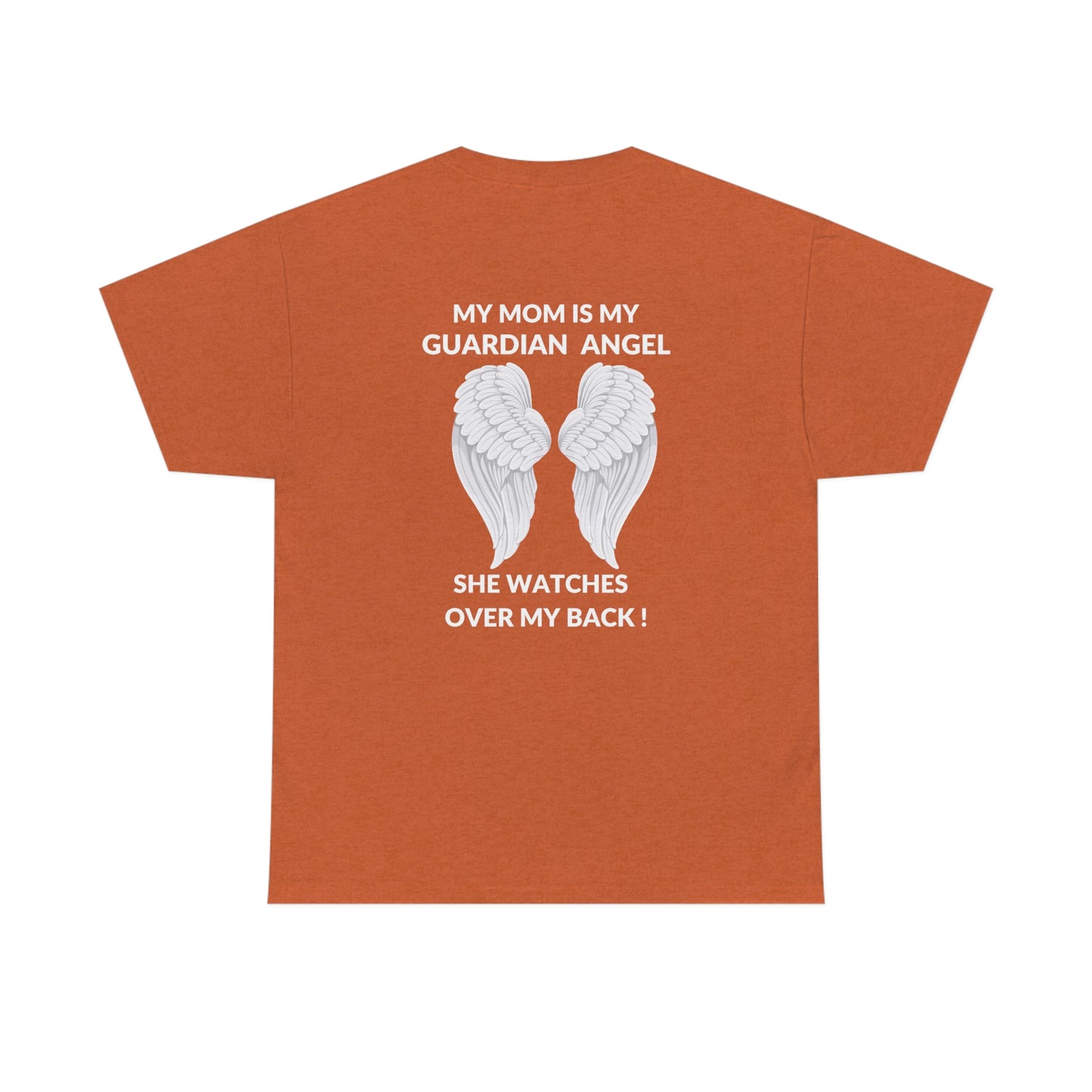 My Mom Is Guardian Angel Unisex Heavy Cotton Tee