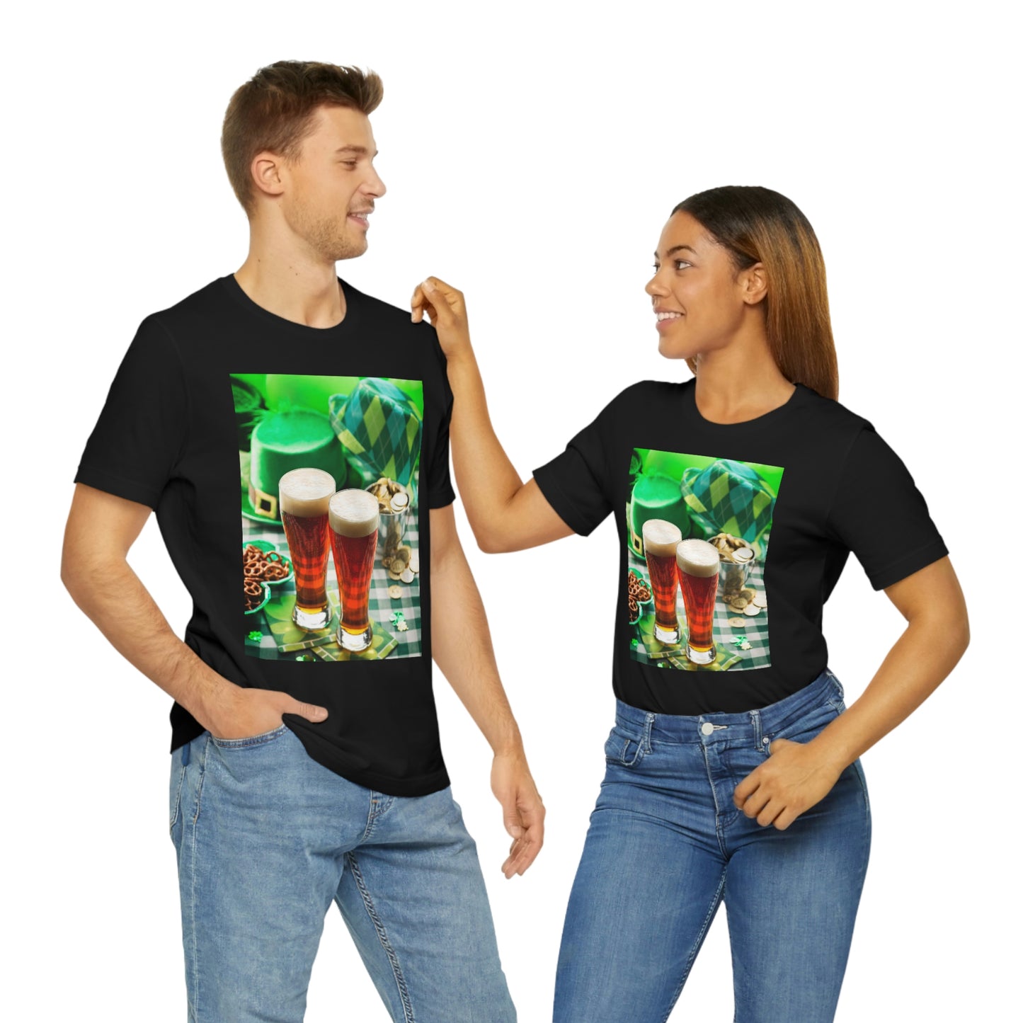 St Patrick's Black Unisex Jersey Short Sleeve Tee