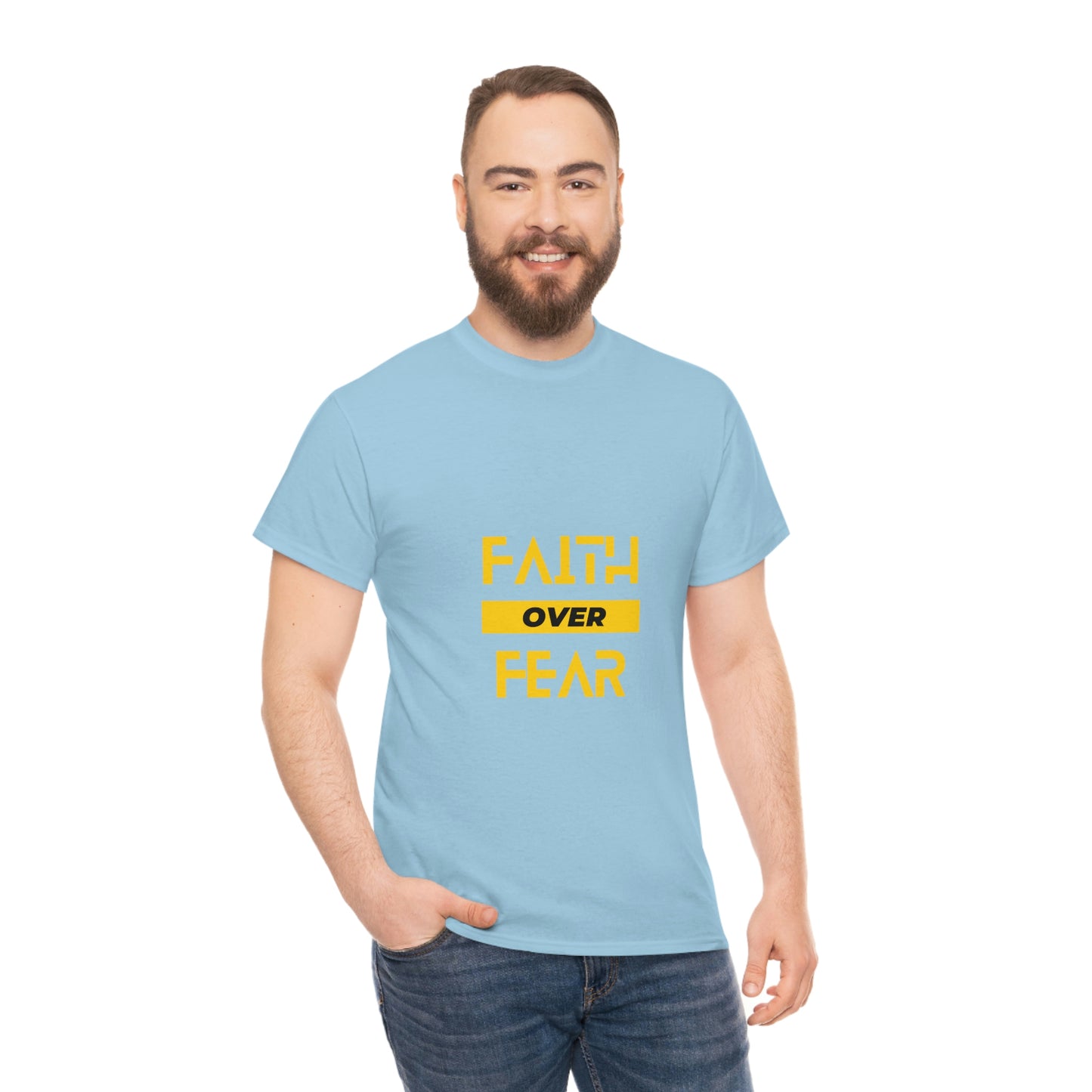 Faith Over Fear Unisex Heavy Cotton Tee