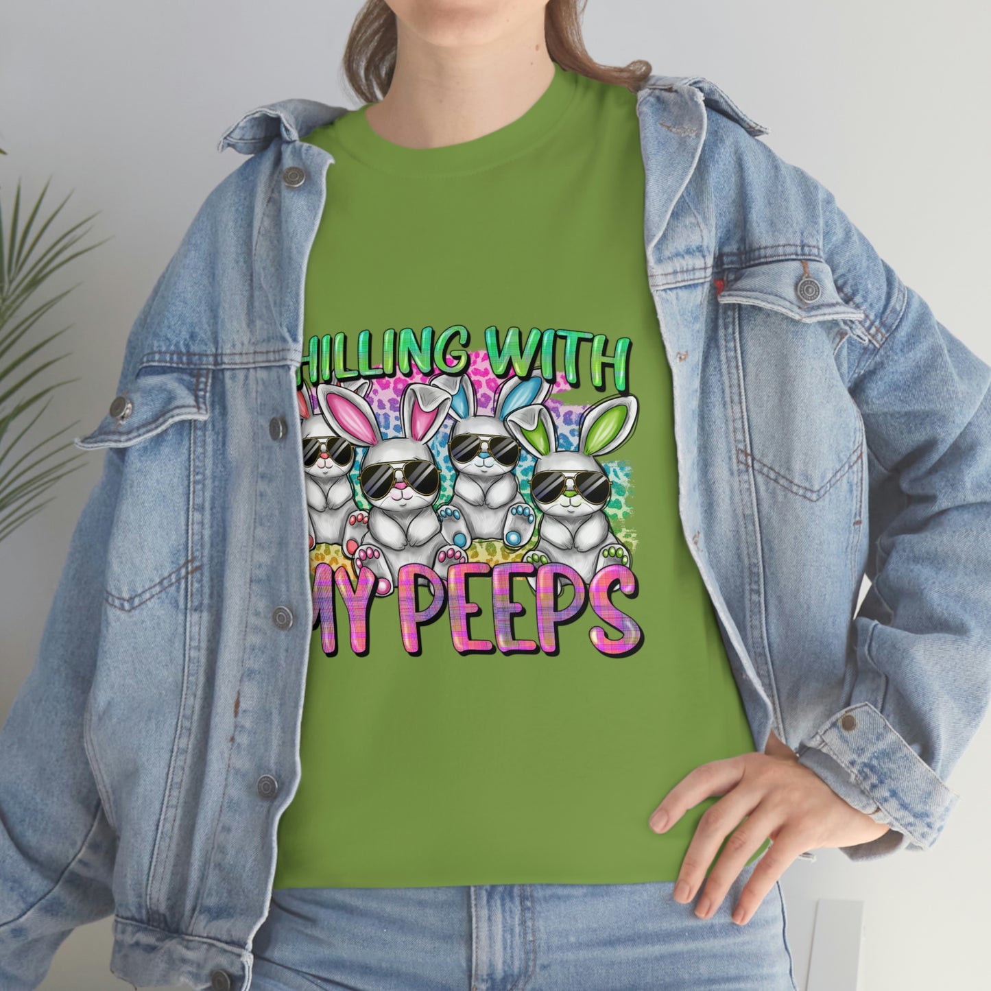 Chillin With My Peeps Unisex Heavy Cotton Tee