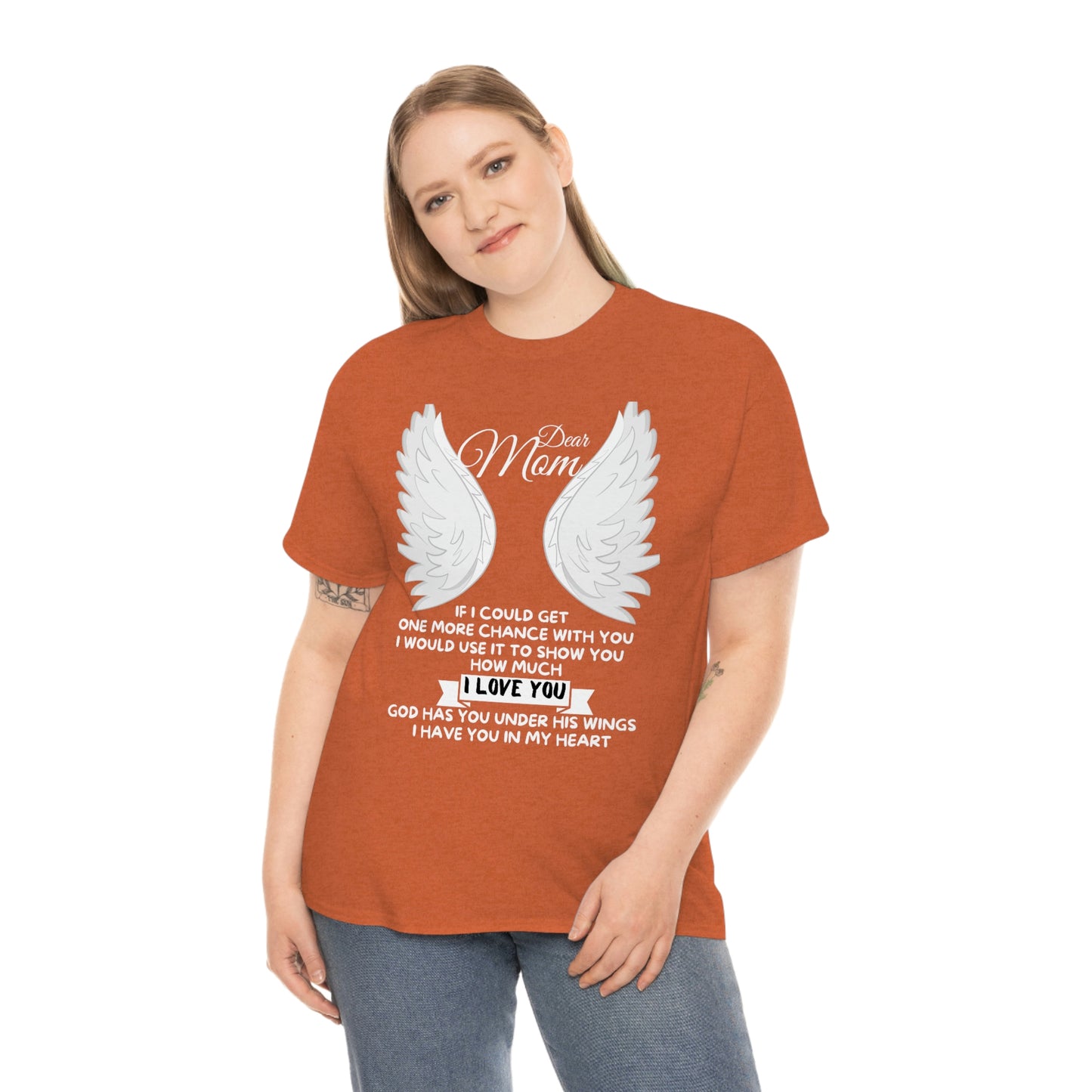 Dear Mom If I Could Get One More Chance Unisex Heavy Cotton Tee