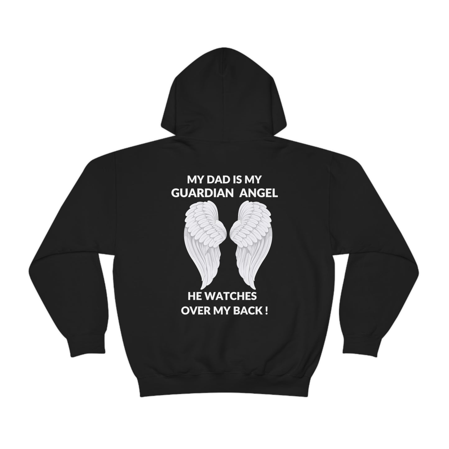 My Dad Is My Guardian Angel Unisex Heavy Blend™ Hooded Sweatshirt