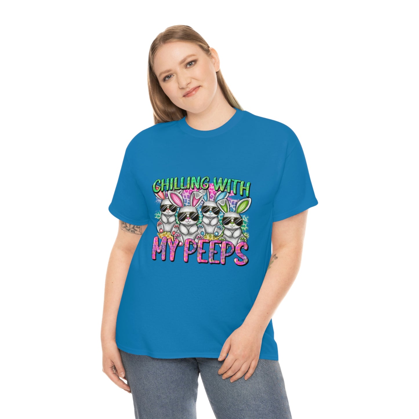 Chillin With My Peeps Unisex Heavy Cotton Tee