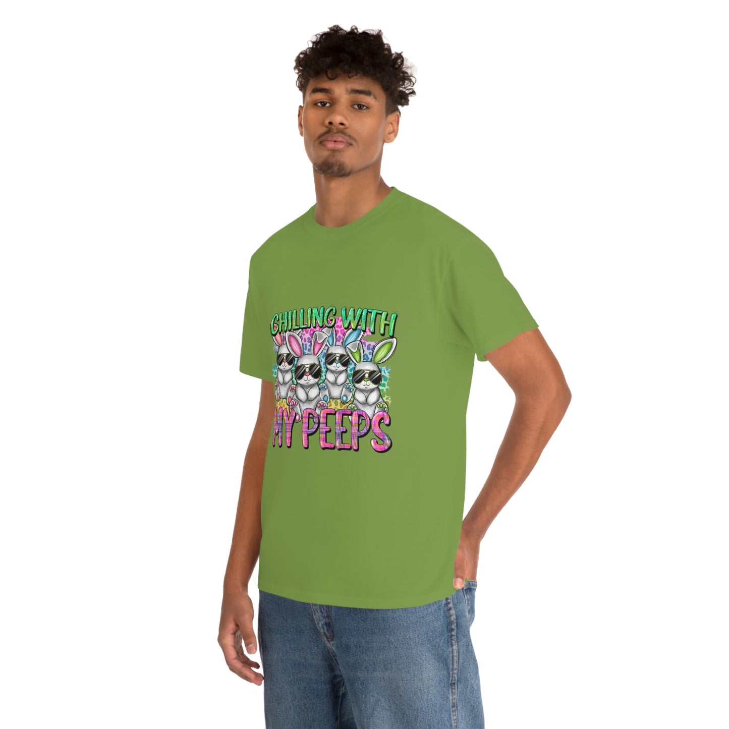 Chillin With My Peeps Unisex Heavy Cotton Tee