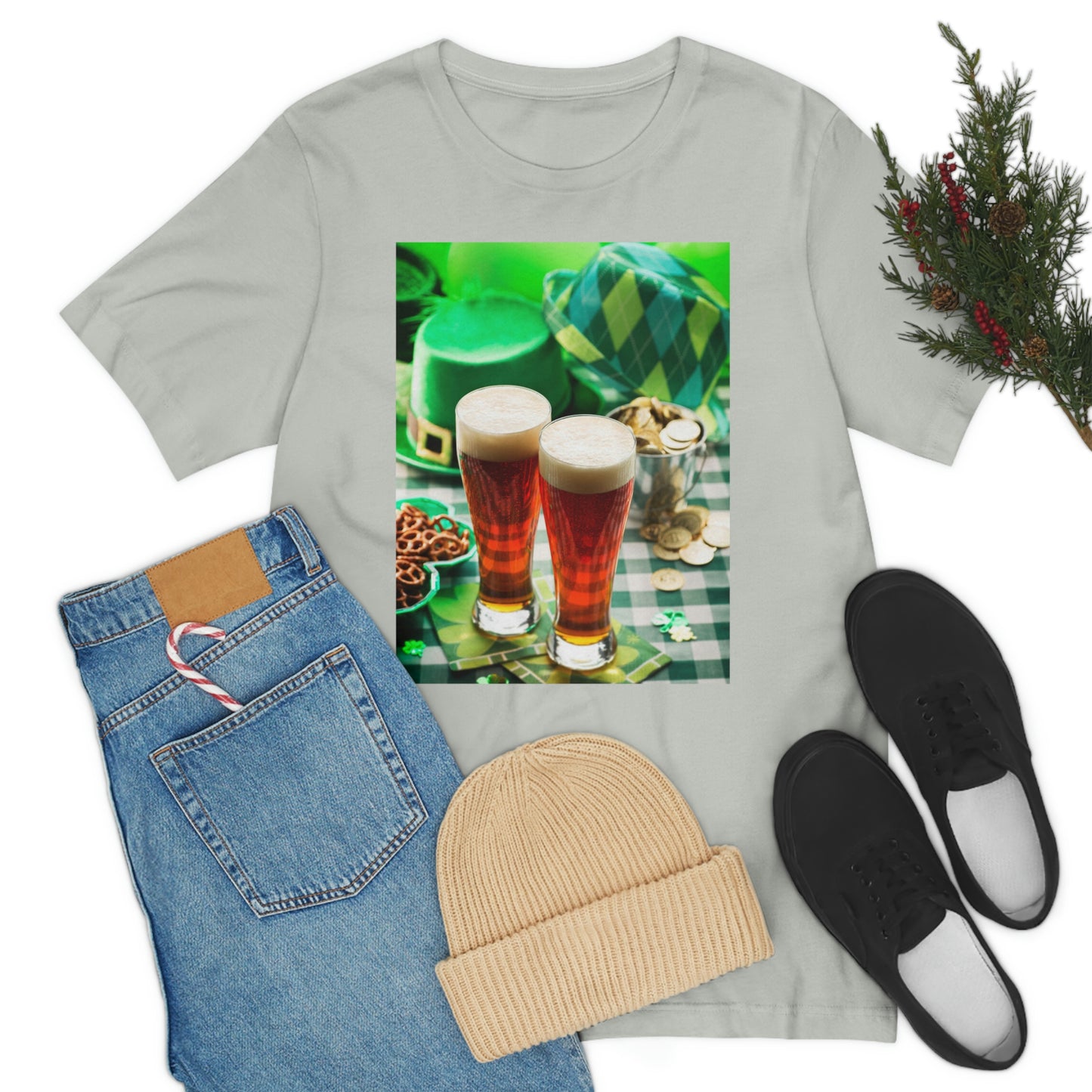 St Patrick's Black Unisex Jersey Short Sleeve Tee