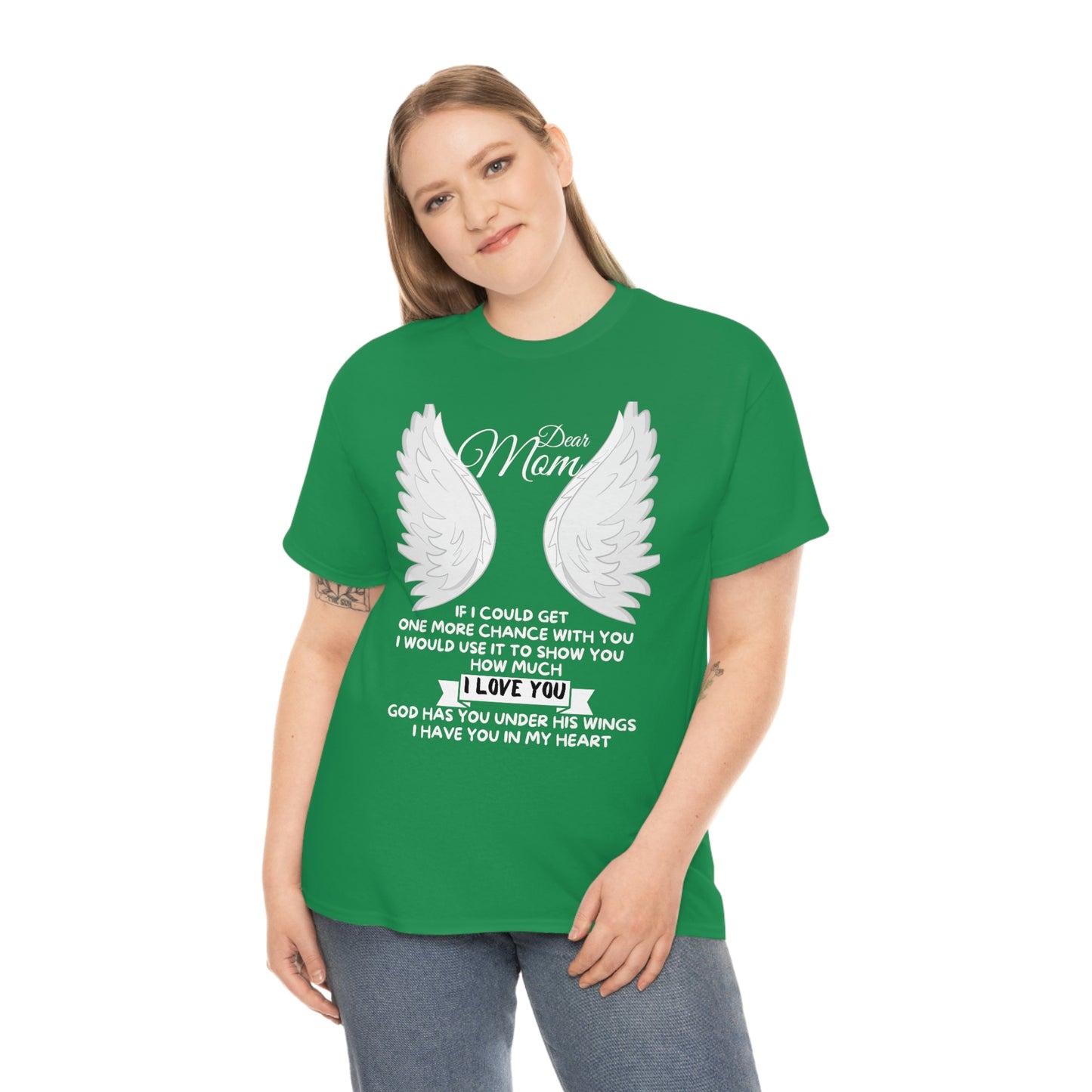 Dear Mom If I Could Get One More Chance Unisex Heavy Cotton Tee