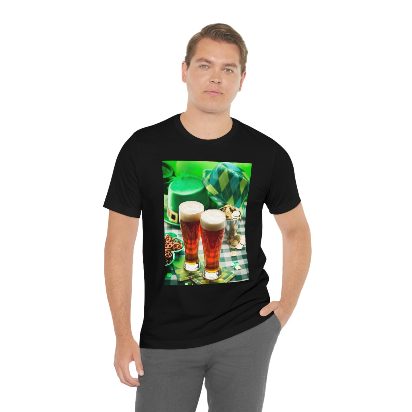 St Patrick's Black Unisex Jersey Short Sleeve Tee