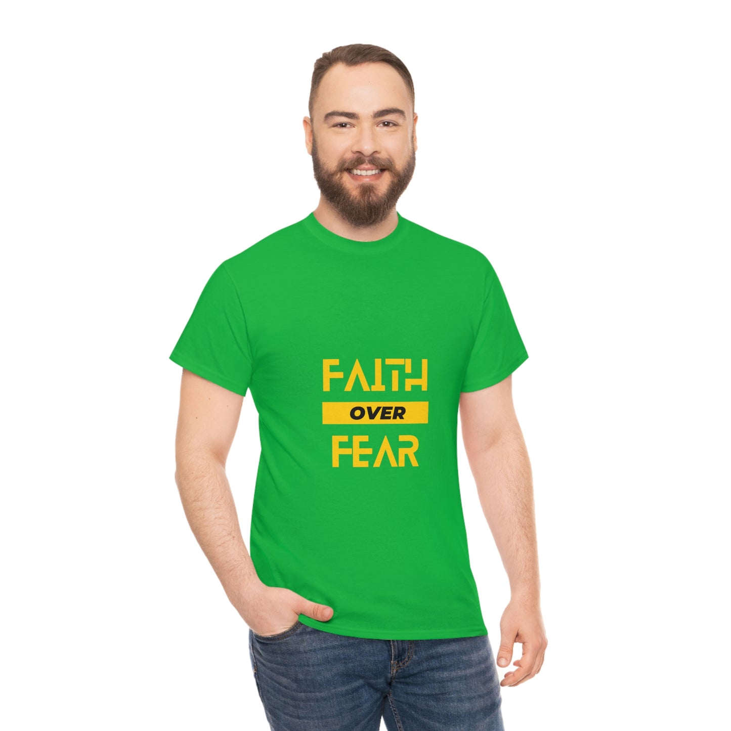 Faith Over Fear Unisex Heavy Cotton Tee