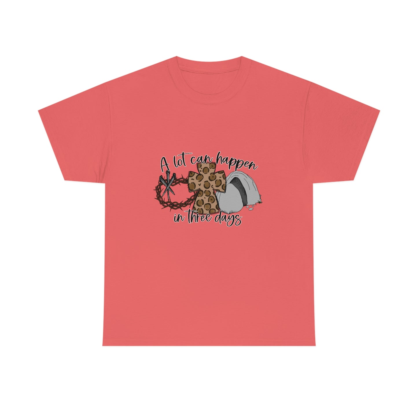 A Lot Can Happen In Three Days Unisex Heavy Cotton Tee