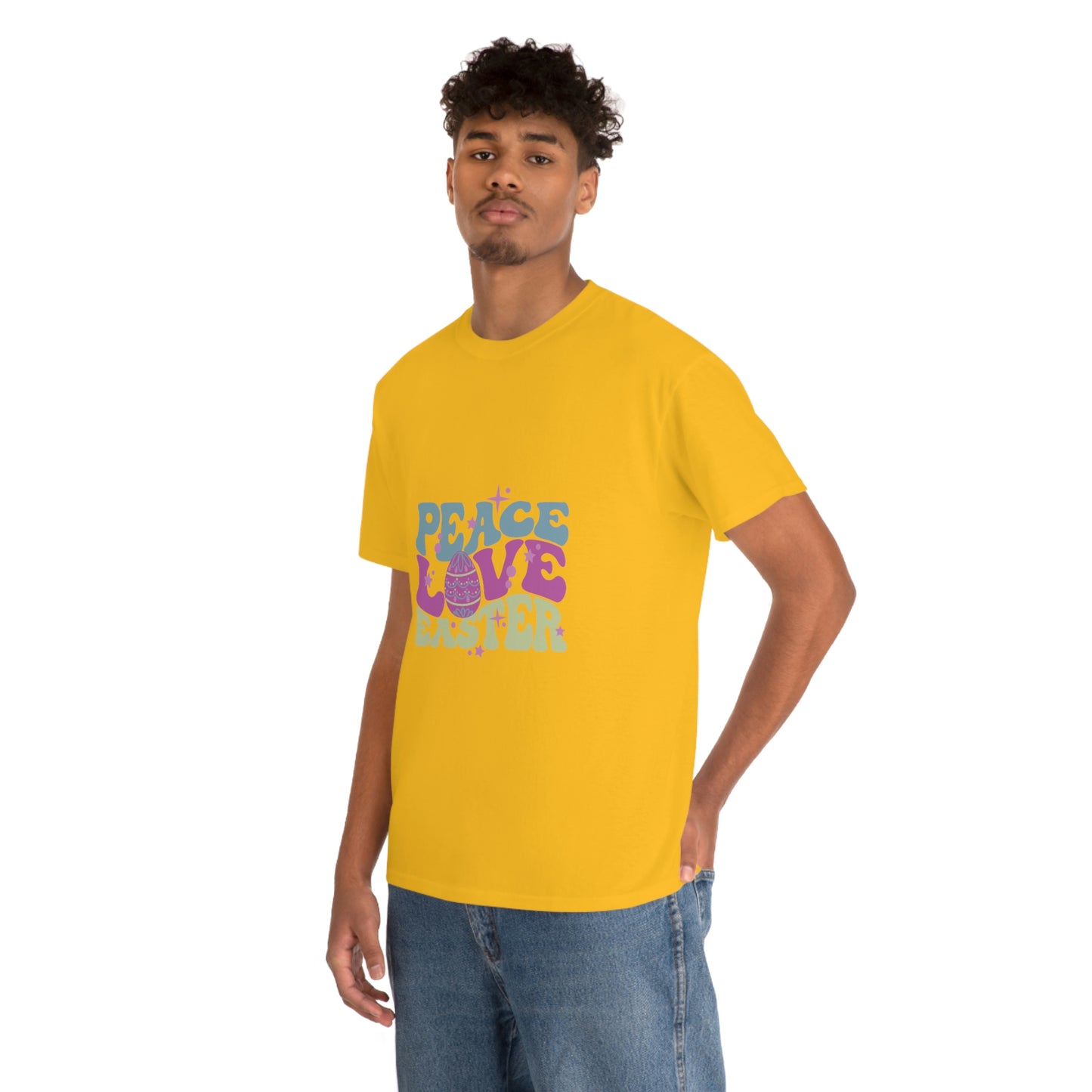 Peace Love Easter Unisex Heavy Cotton Tee