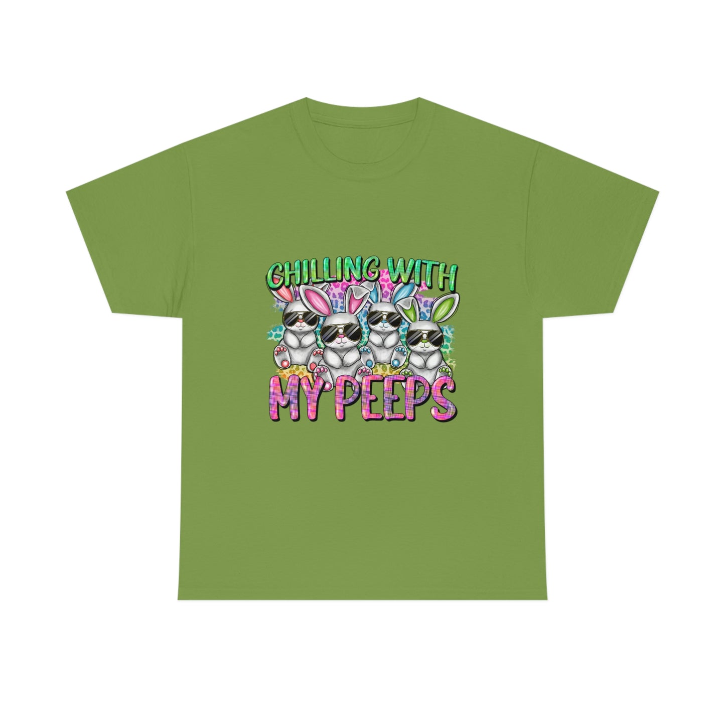Chillin With My Peeps Unisex Heavy Cotton Tee
