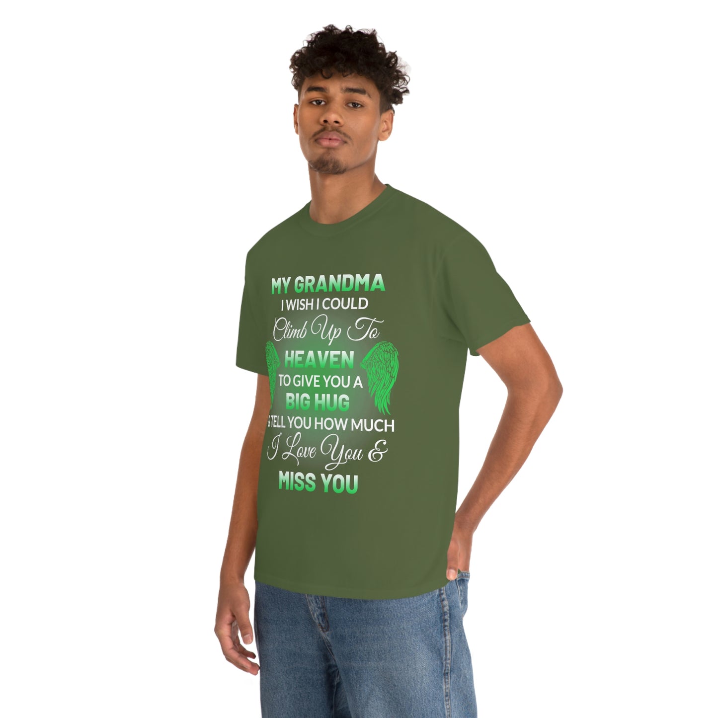 My Grandma I Miss You Unisex Heavy Cotton Tee