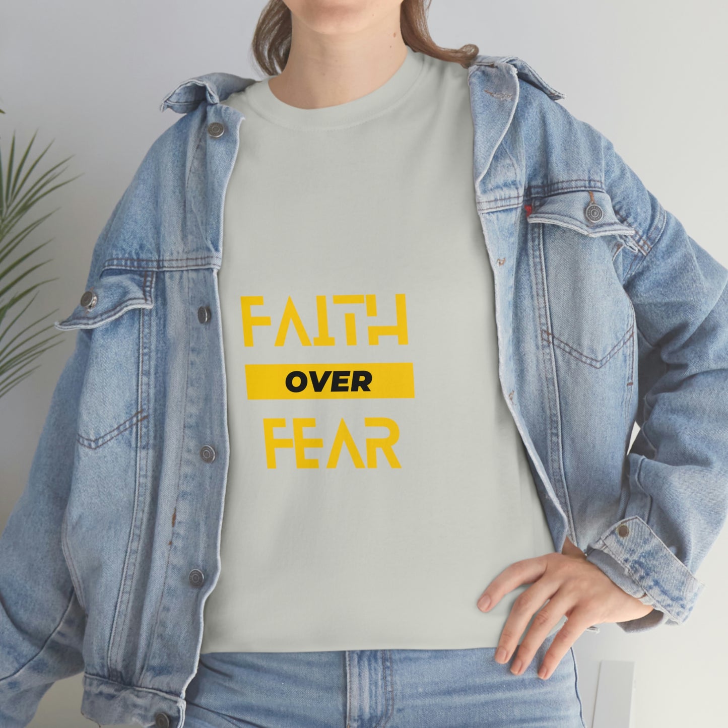 Faith Over Fear Unisex Heavy Cotton Tee