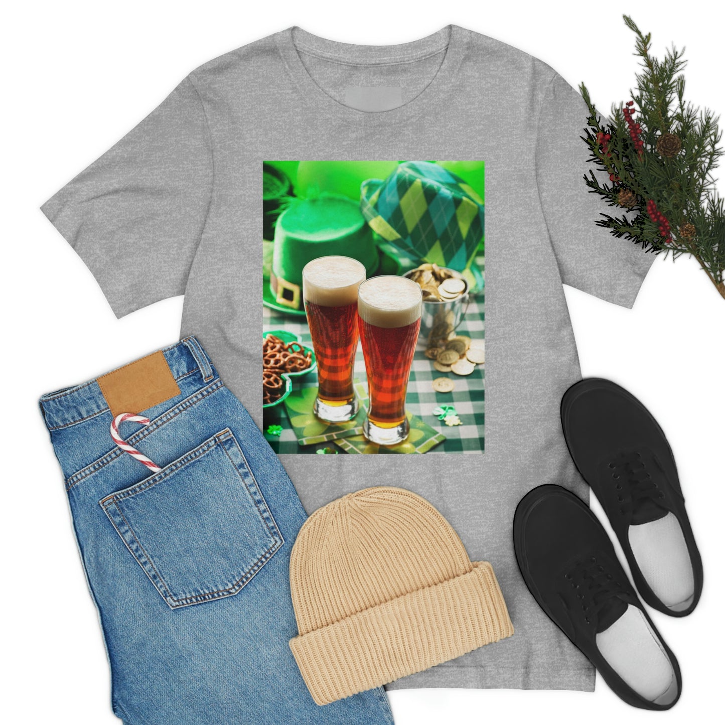 St Patrick's Black Unisex Jersey Short Sleeve Tee