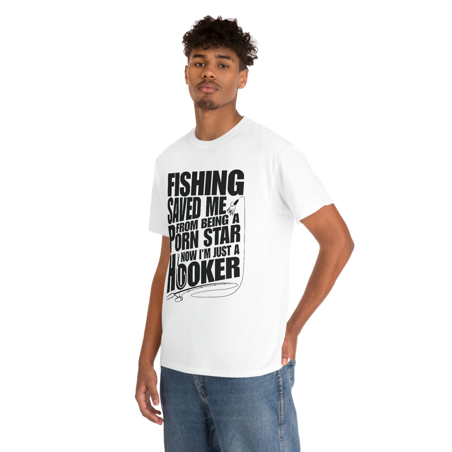 Fishing Save Me Unisex Heavy Cotton Tee