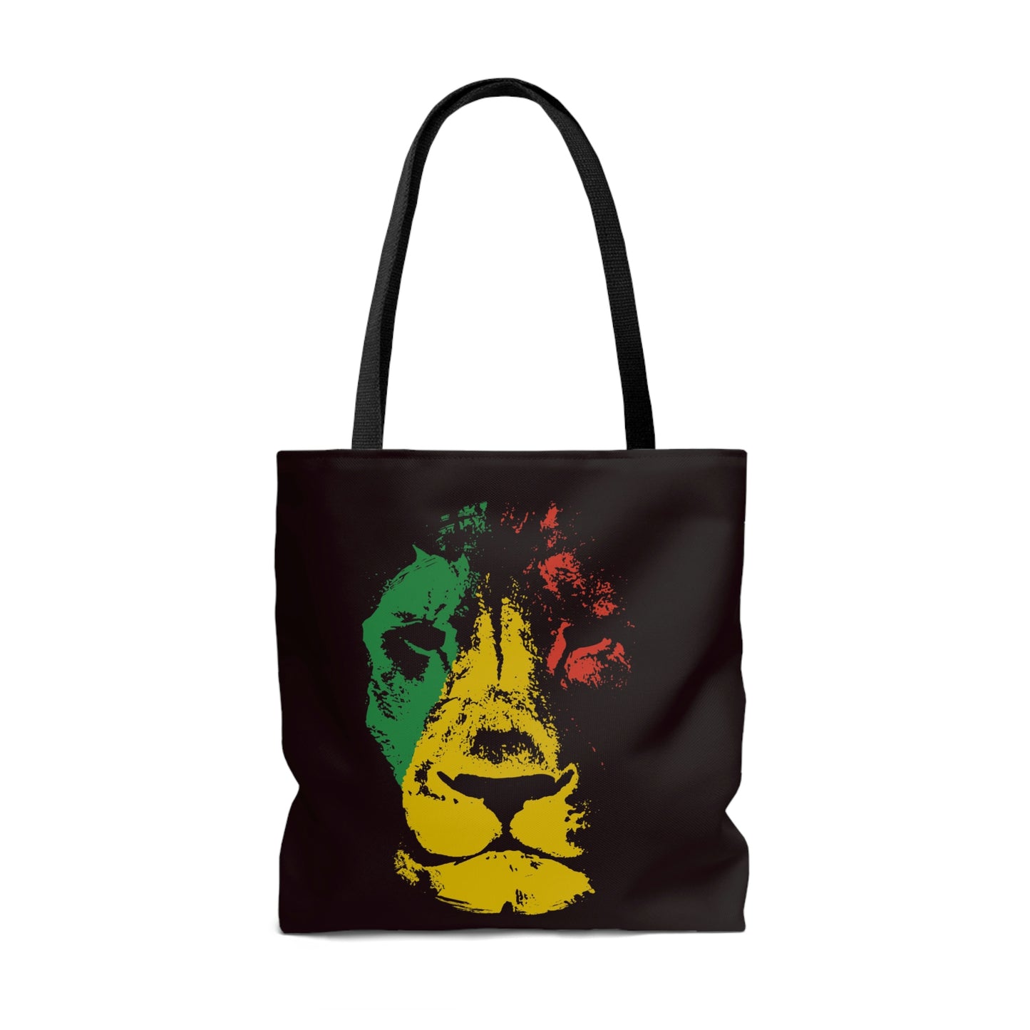 Jamaica Lion Black AOP Tote Bag