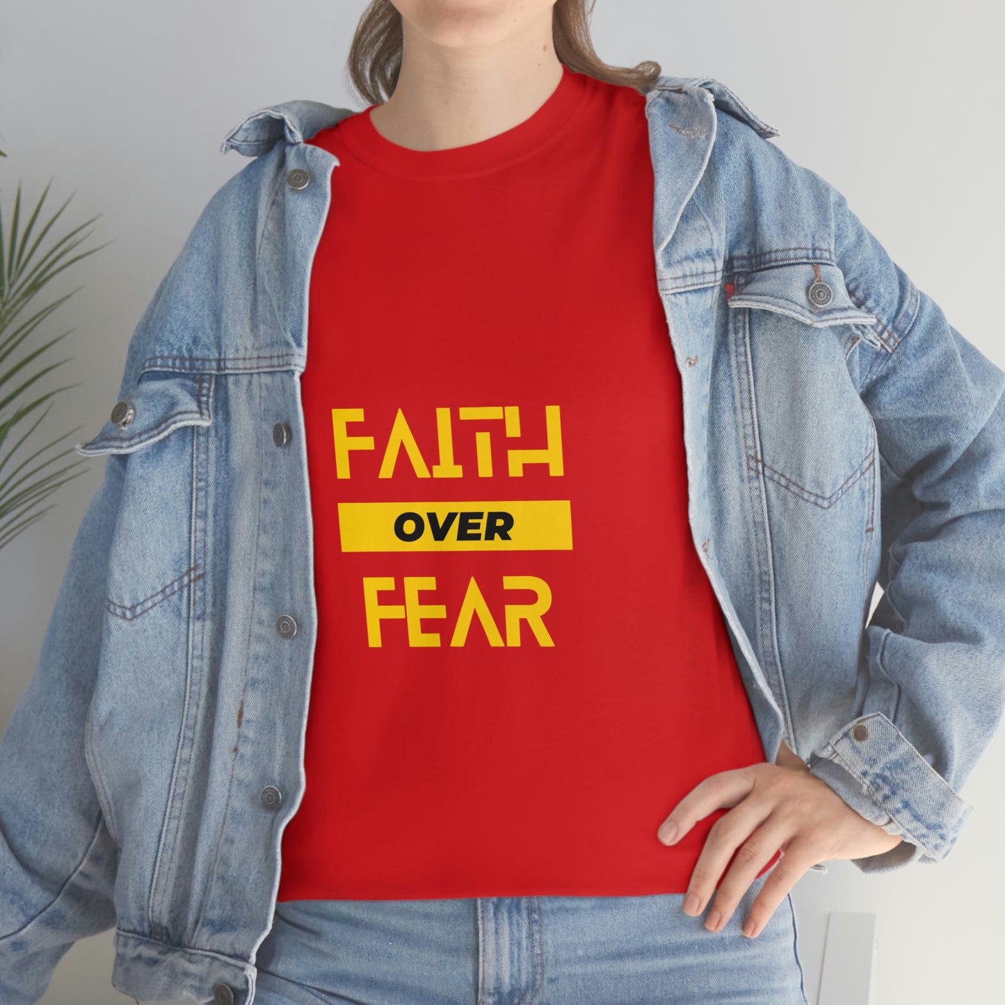 Faith Over Fear Unisex Heavy Cotton Tee