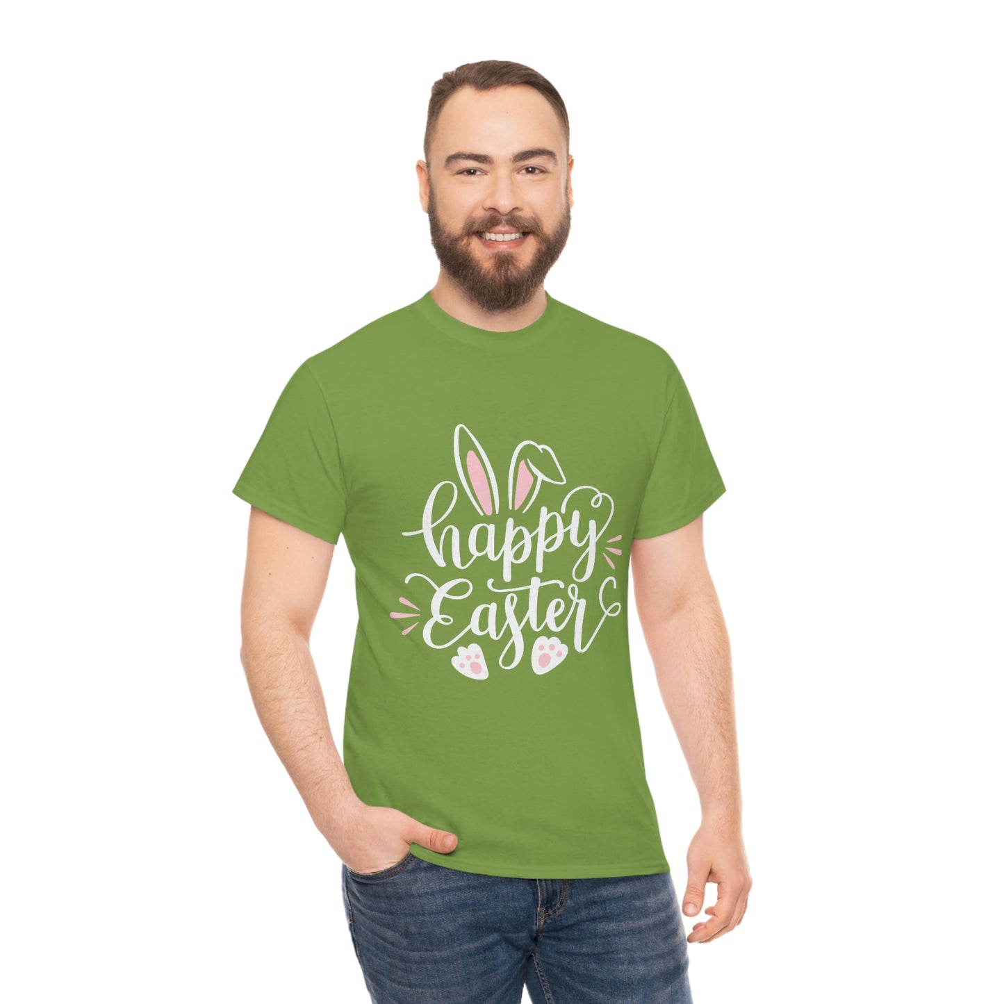 Happy Easter Bunny Unisex Heavy Cotton Tee
