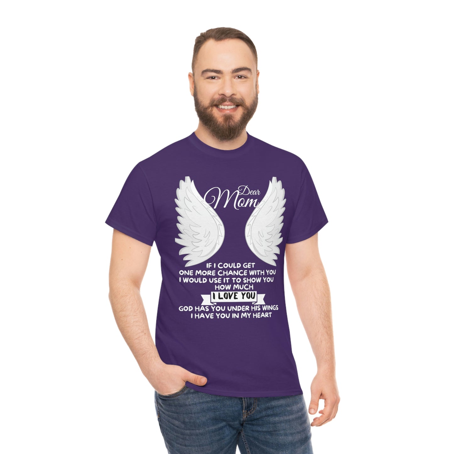 Dear Mom If I Could Get One More Chance Unisex Heavy Cotton Tee