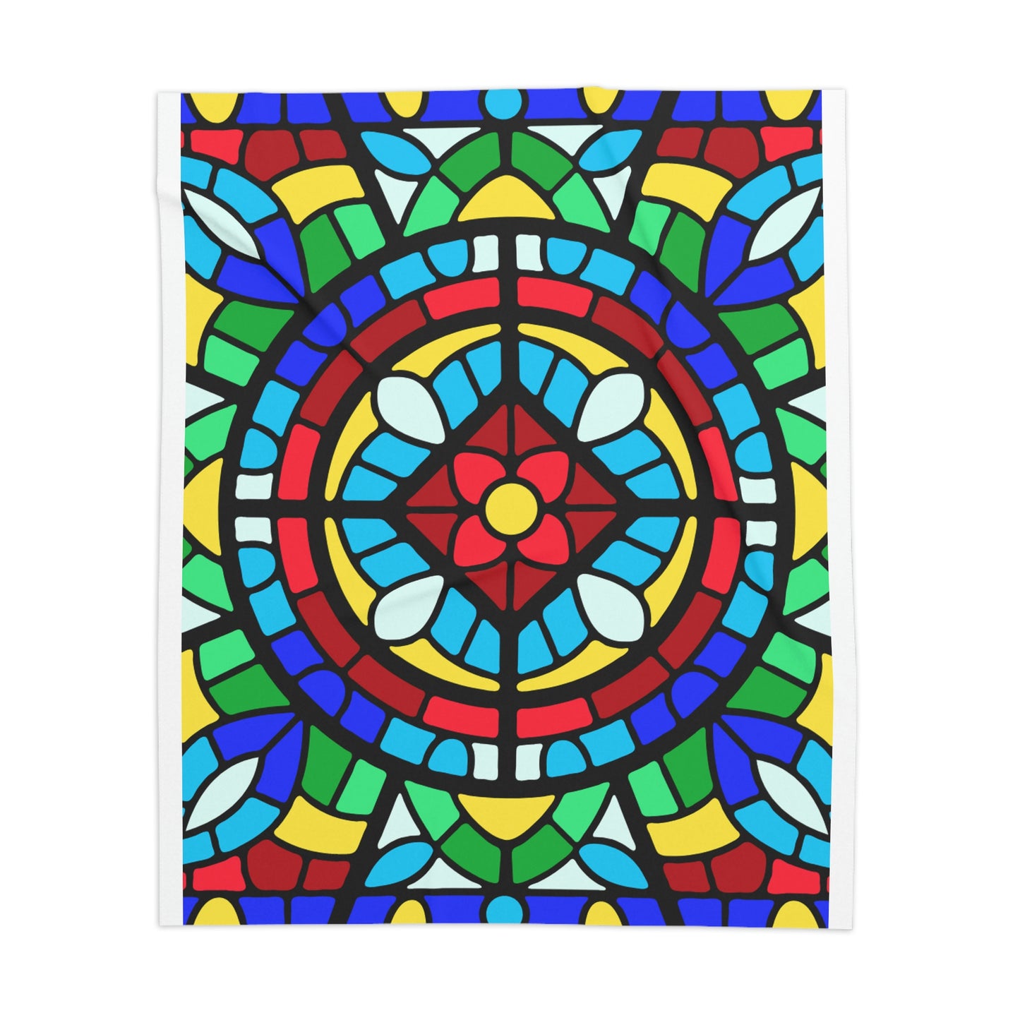 Easter Stain Glass Sherpa Blanket
