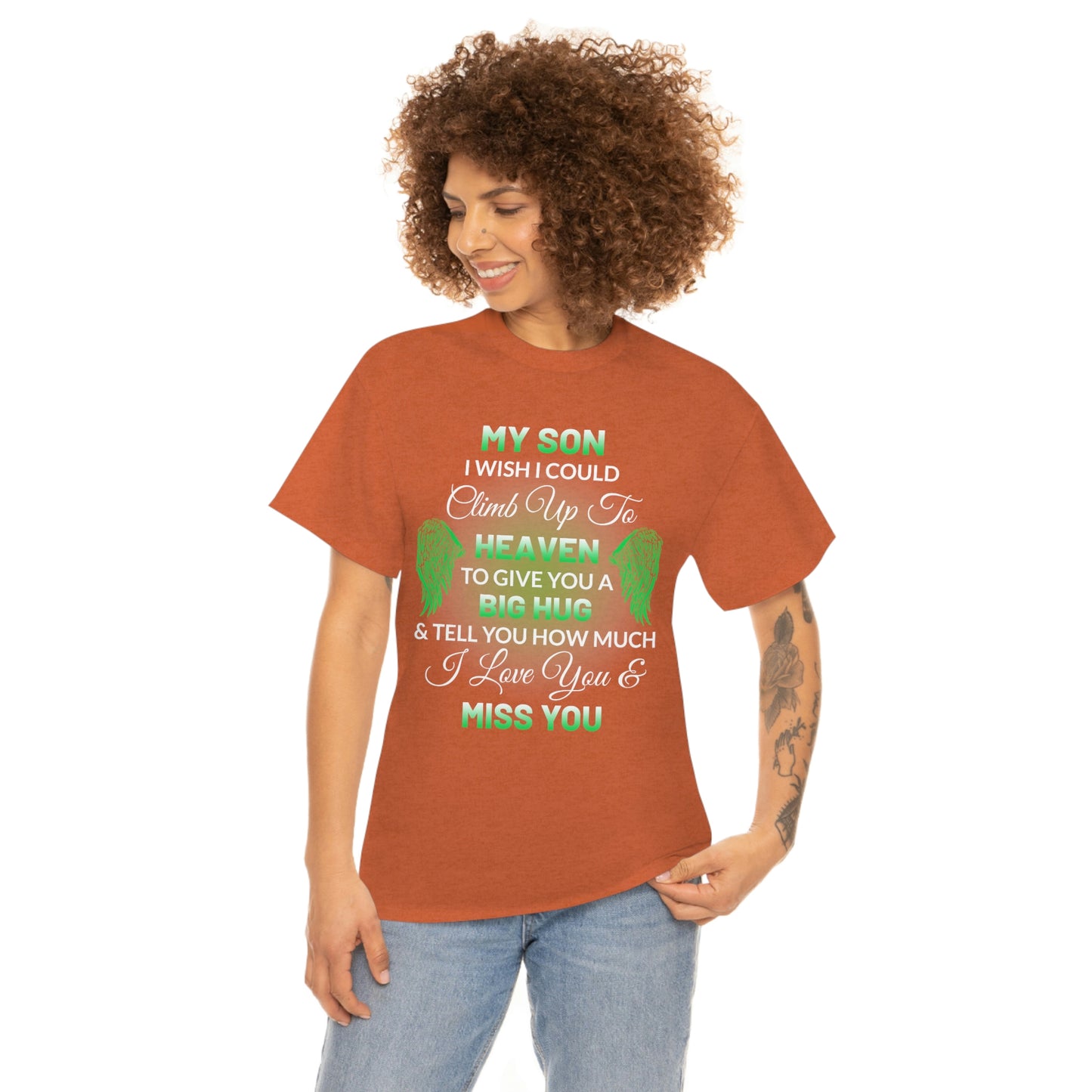 My Son I Miss You Unisex Heavy Cotton Tee