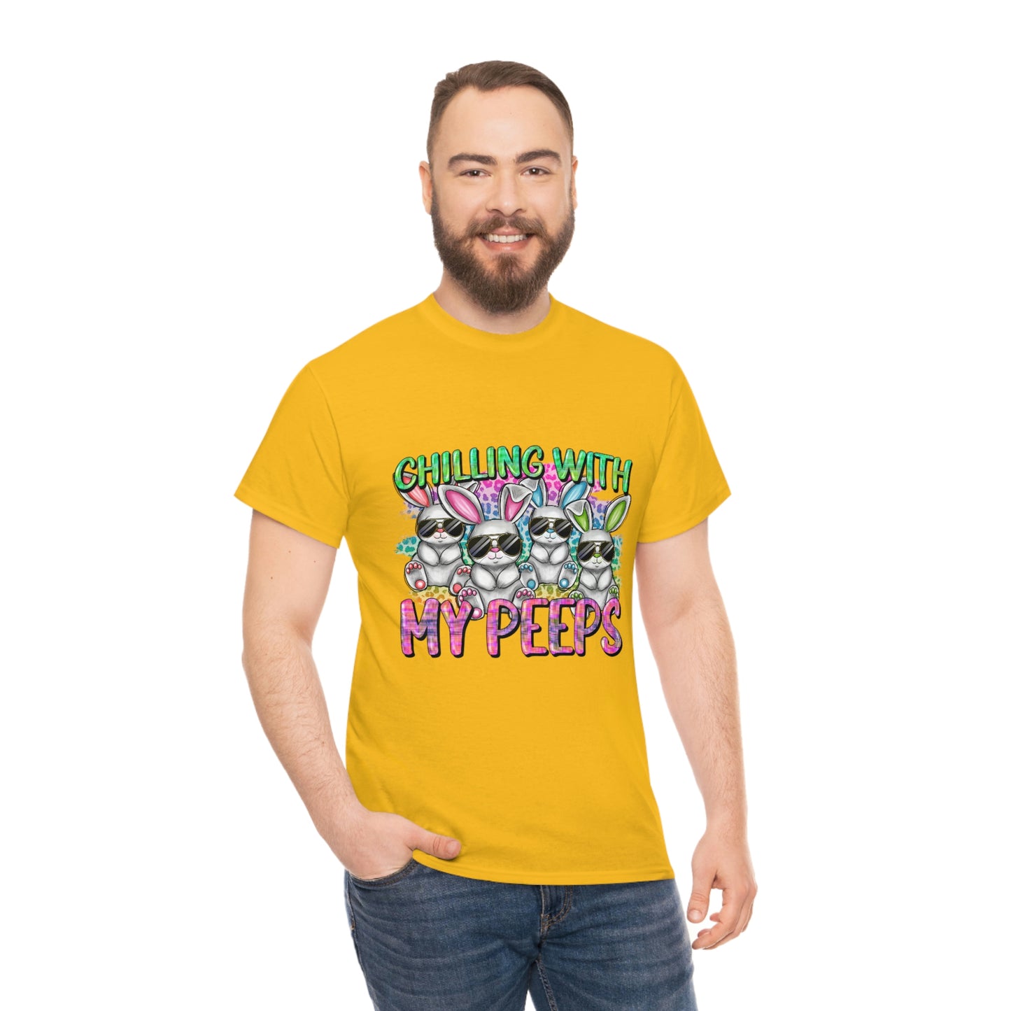 Chillin With My Peeps Unisex Heavy Cotton Tee