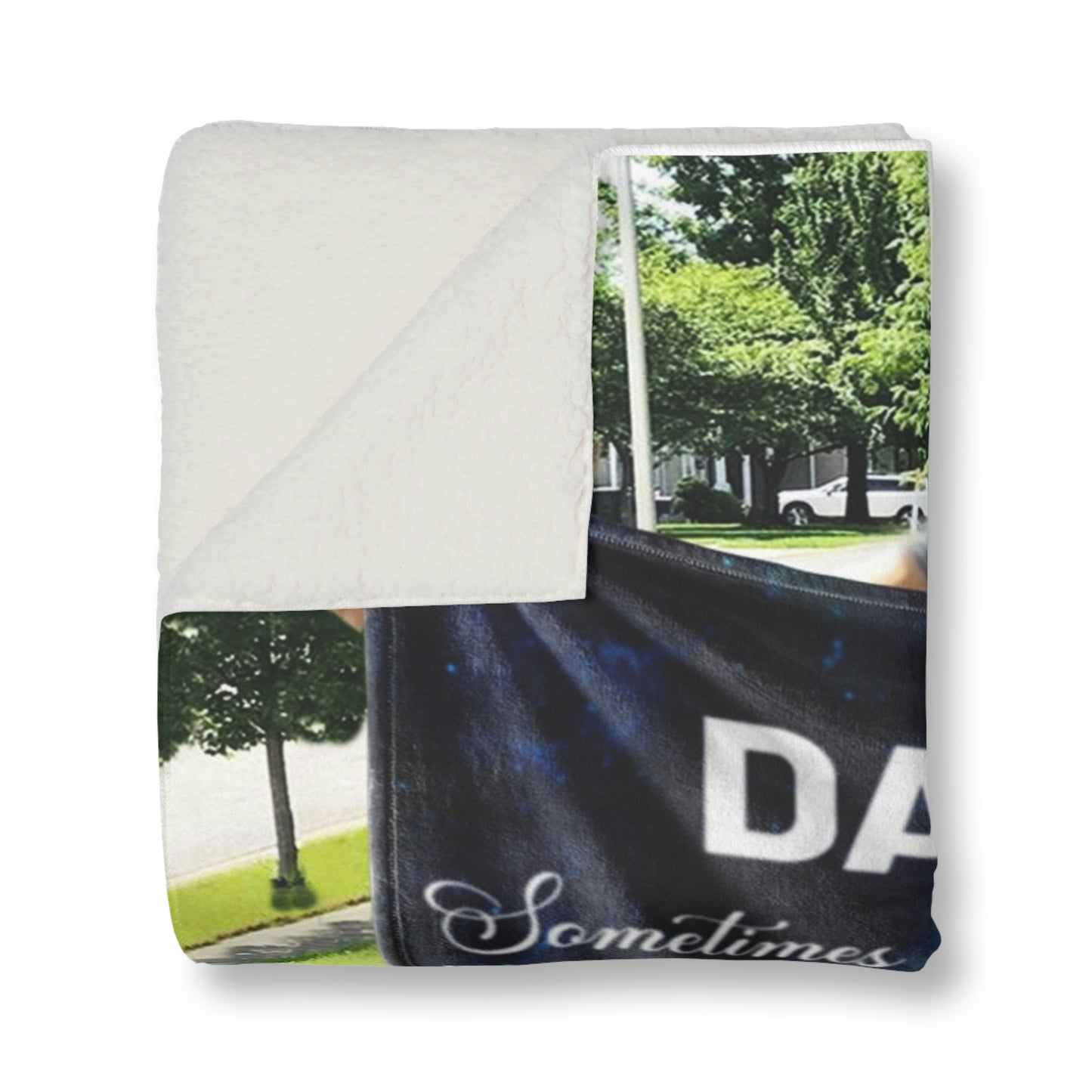 To My Daughter Personalized Sherpa Blanket 50" x 60"