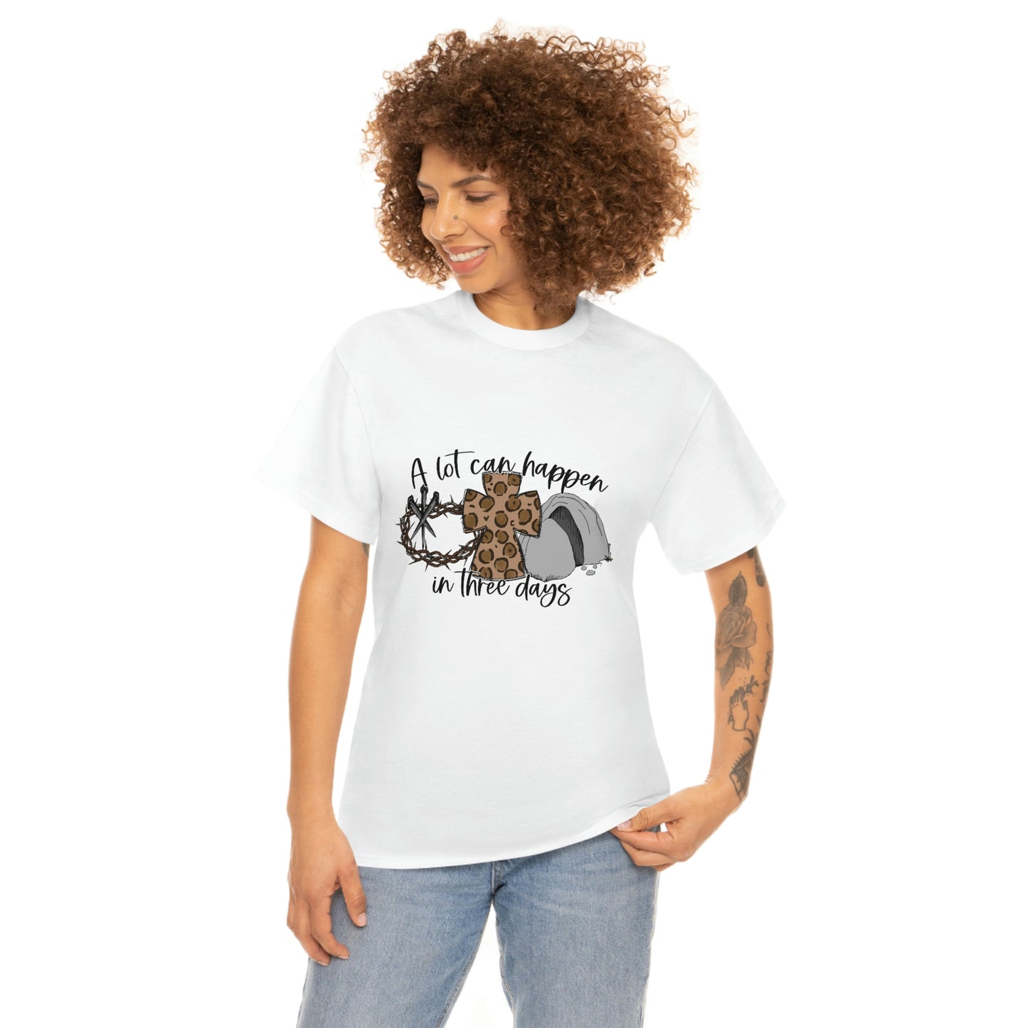 A Lot Can Happen In Three Days Unisex Heavy Cotton Tee
