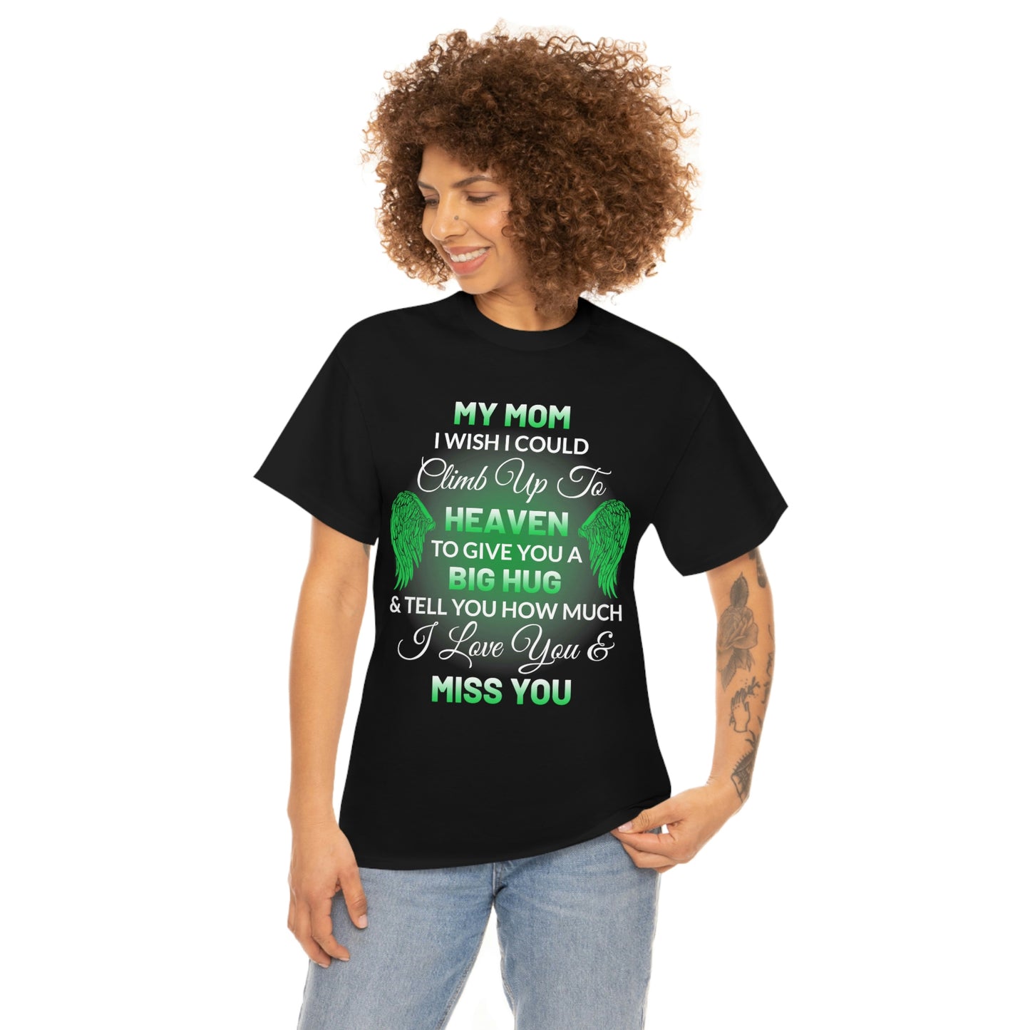 My Mom I Miss You Unisex Heavy Cotton Tee