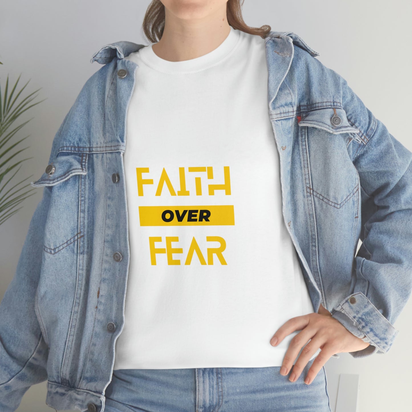 Faith Over Fear Unisex Heavy Cotton Tee