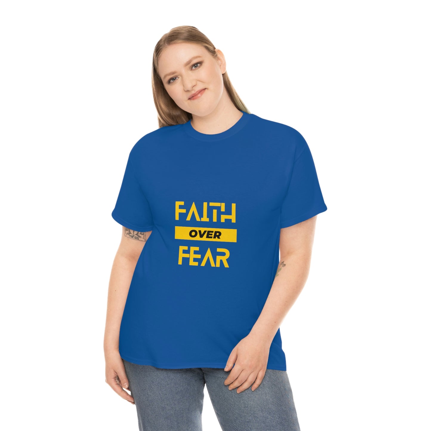 Faith Over Fear Unisex Heavy Cotton Tee