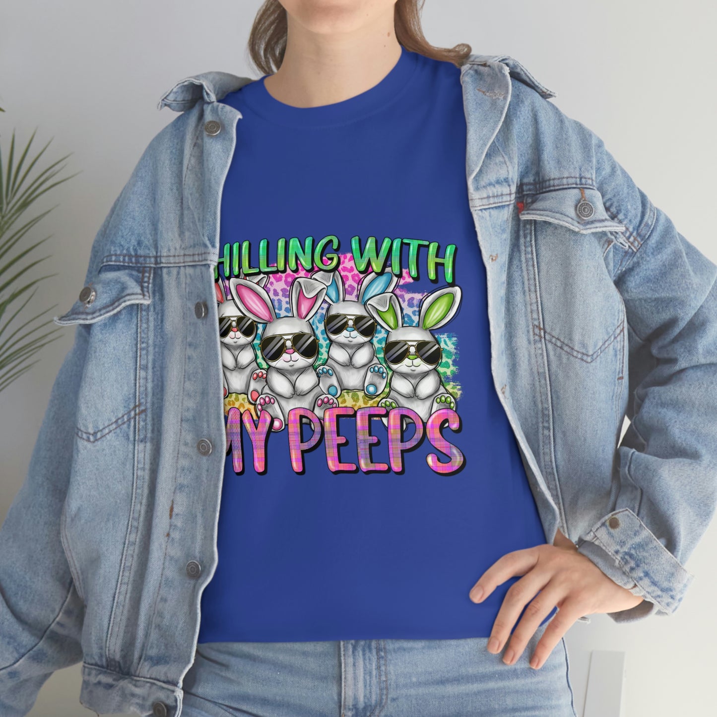Chillin With My Peeps Unisex Heavy Cotton Tee