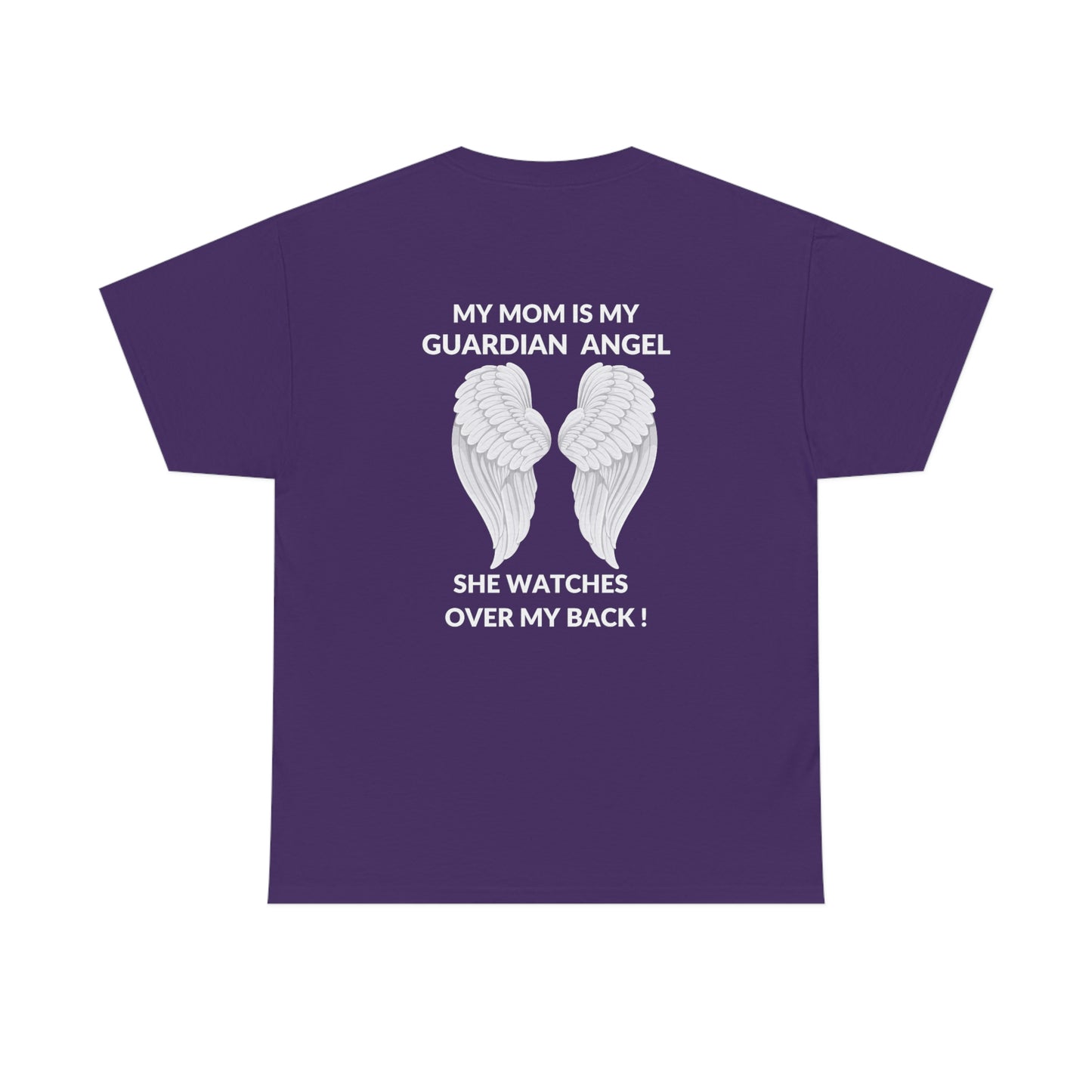 My Mom Is Guardian Angel Unisex Heavy Cotton Tee
