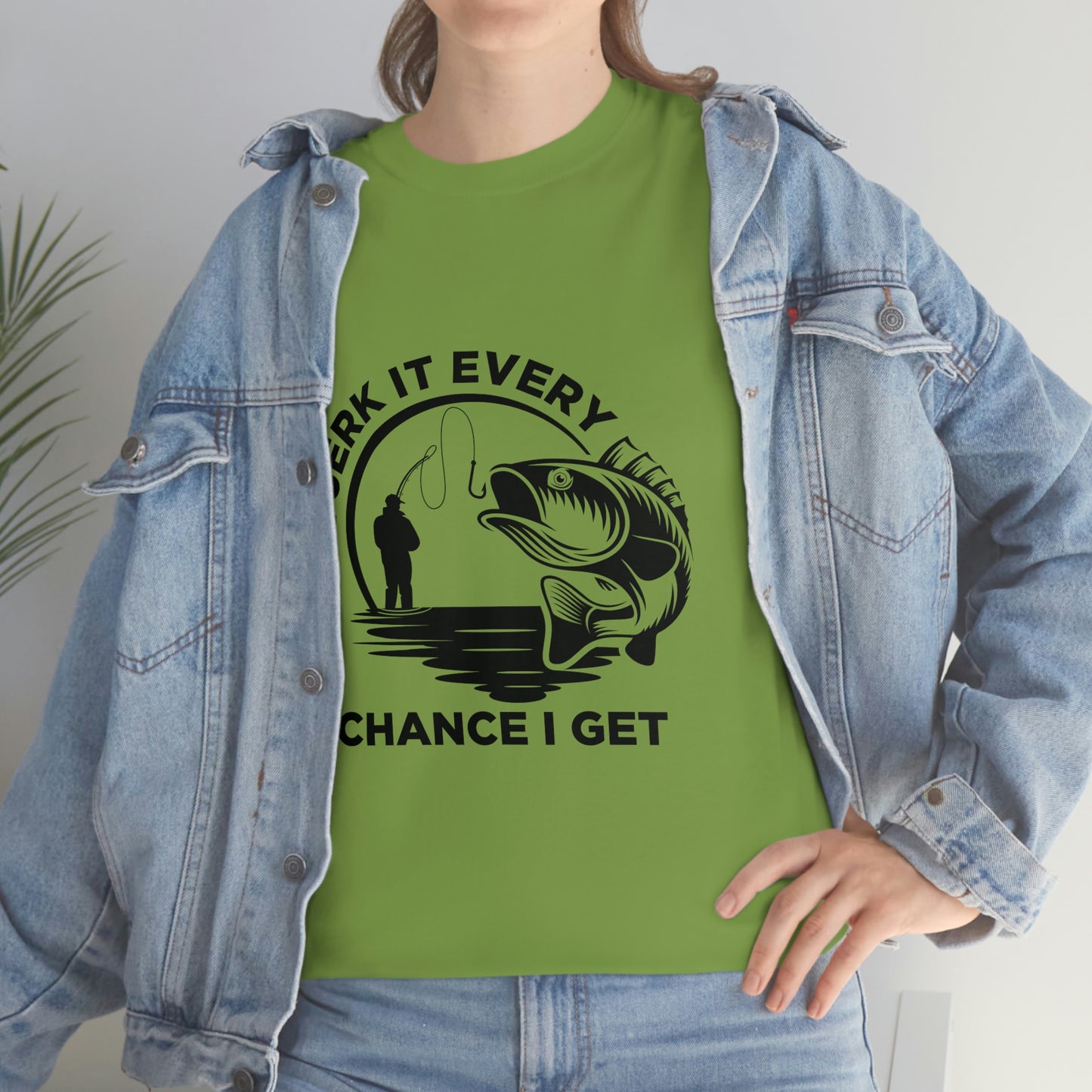 I Jerk It Every Chance I Get Unisex Heavy Cotton Tee