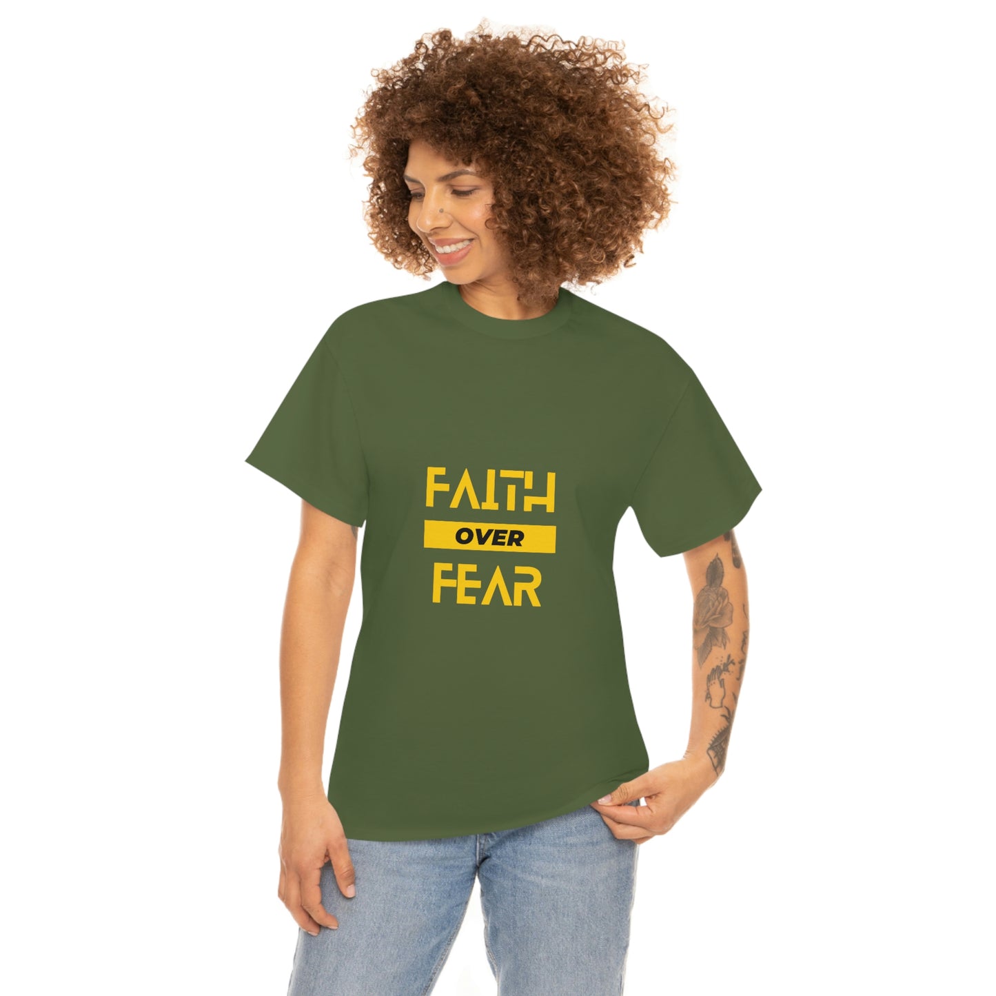 Faith Over Fear Unisex Heavy Cotton Tee