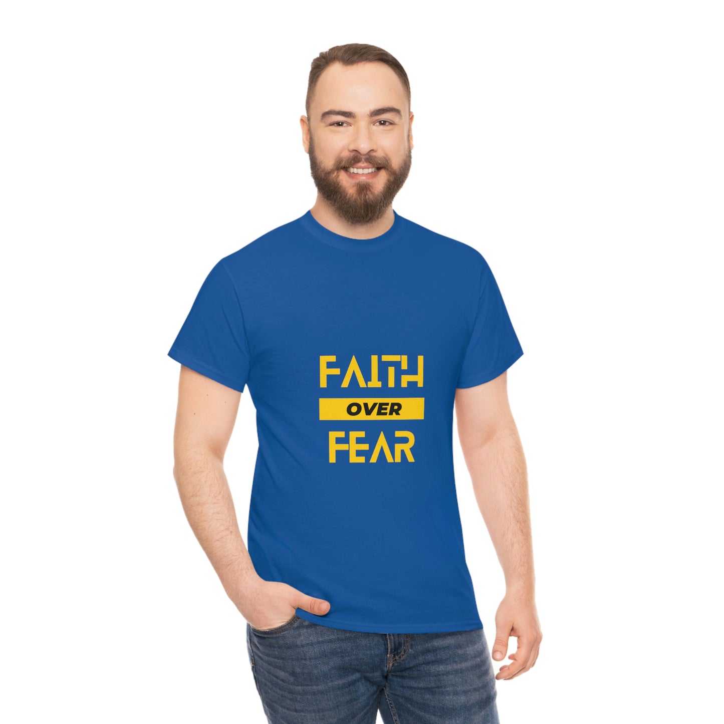 Faith Over Fear Unisex Heavy Cotton Tee