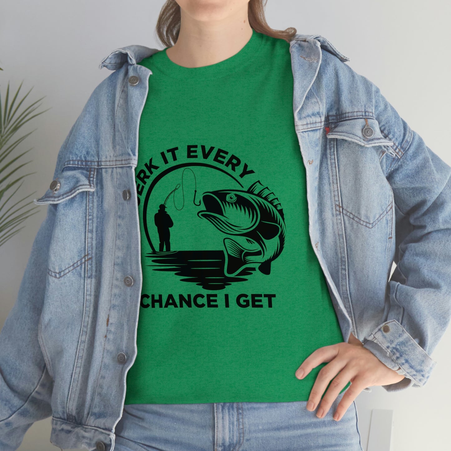 I Jerk It Every Chance I Get Unisex Heavy Cotton Tee