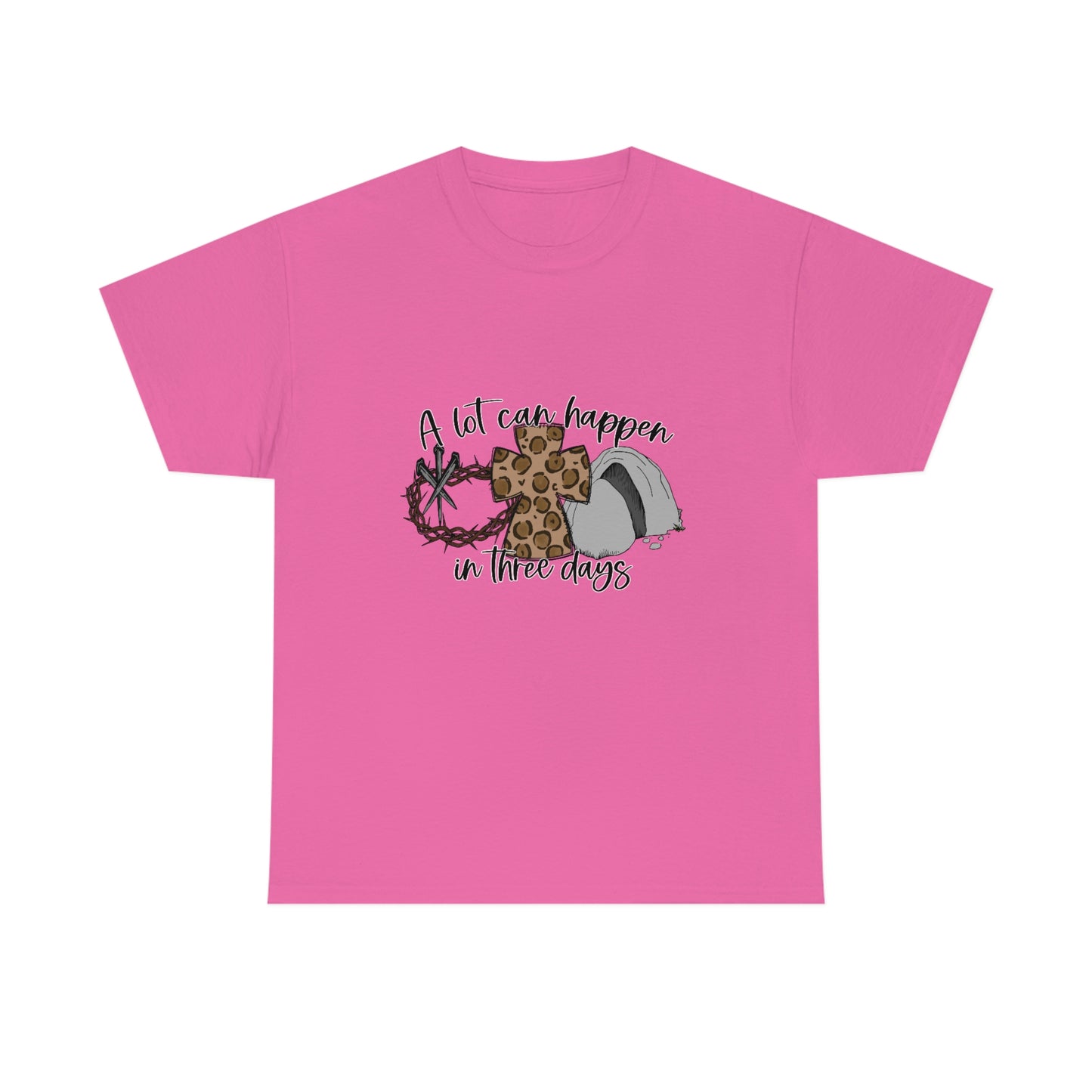 A Lot Can Happen In Three Days Unisex Heavy Cotton Tee