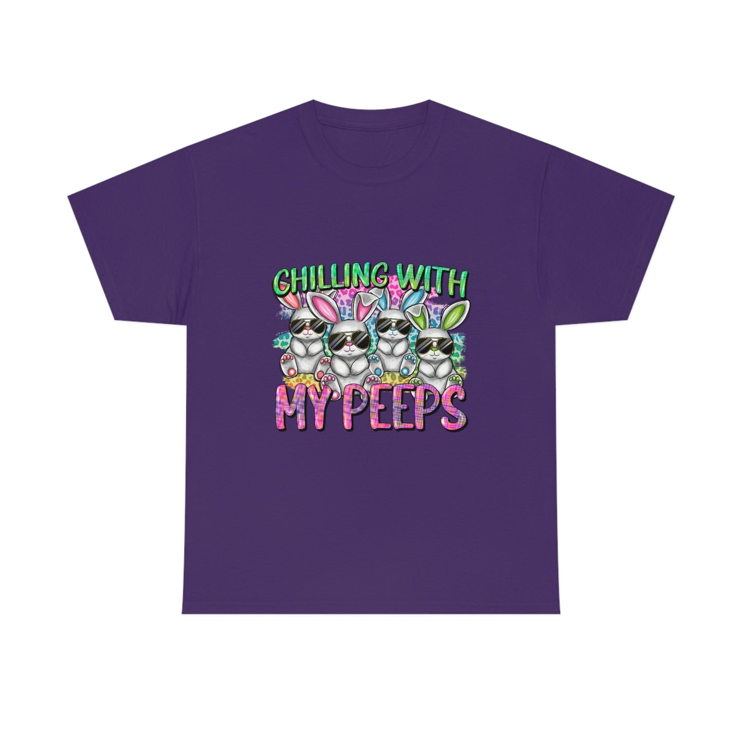 Chillin With My Peeps Unisex Heavy Cotton Tee