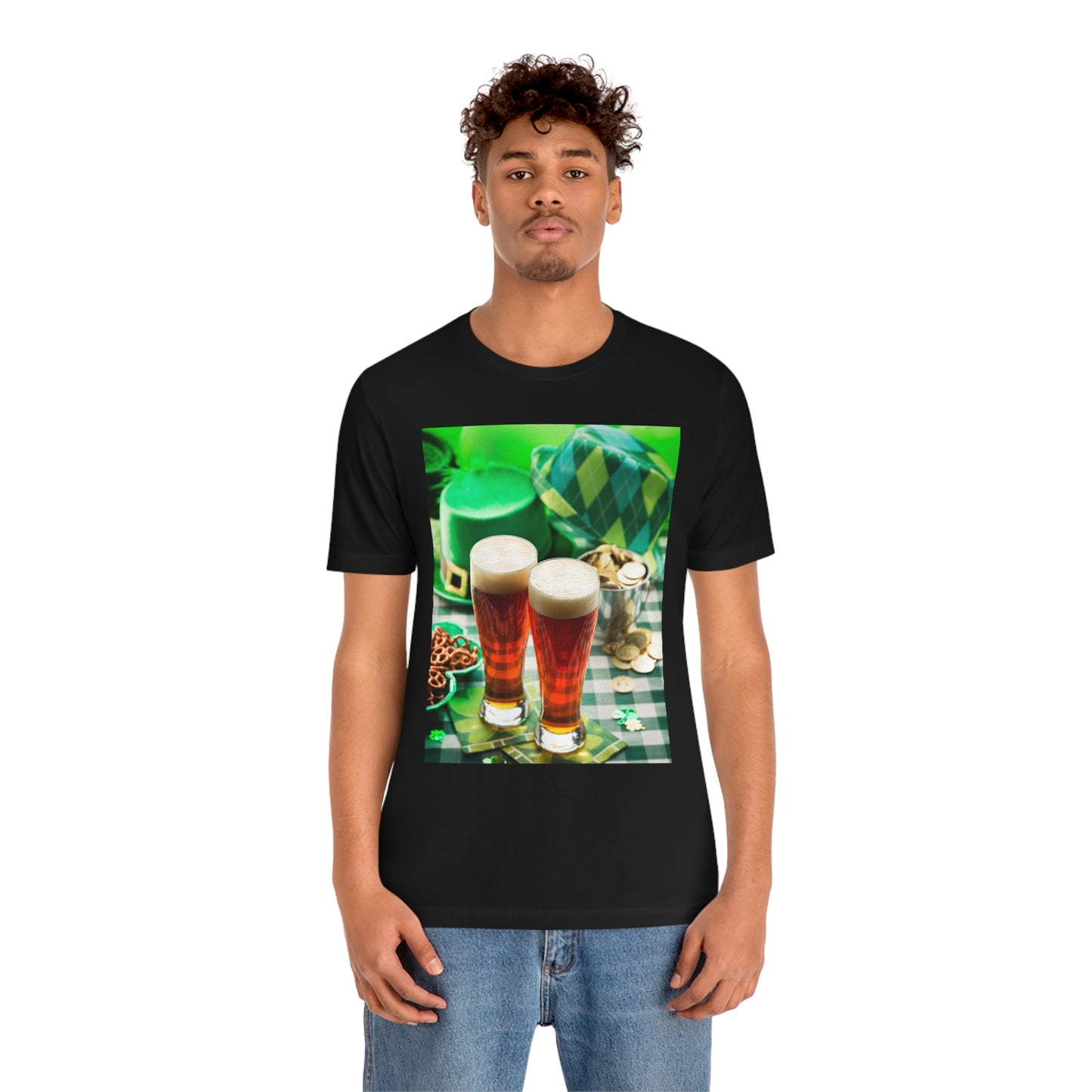 St Patrick's Black Unisex Jersey Short Sleeve Tee