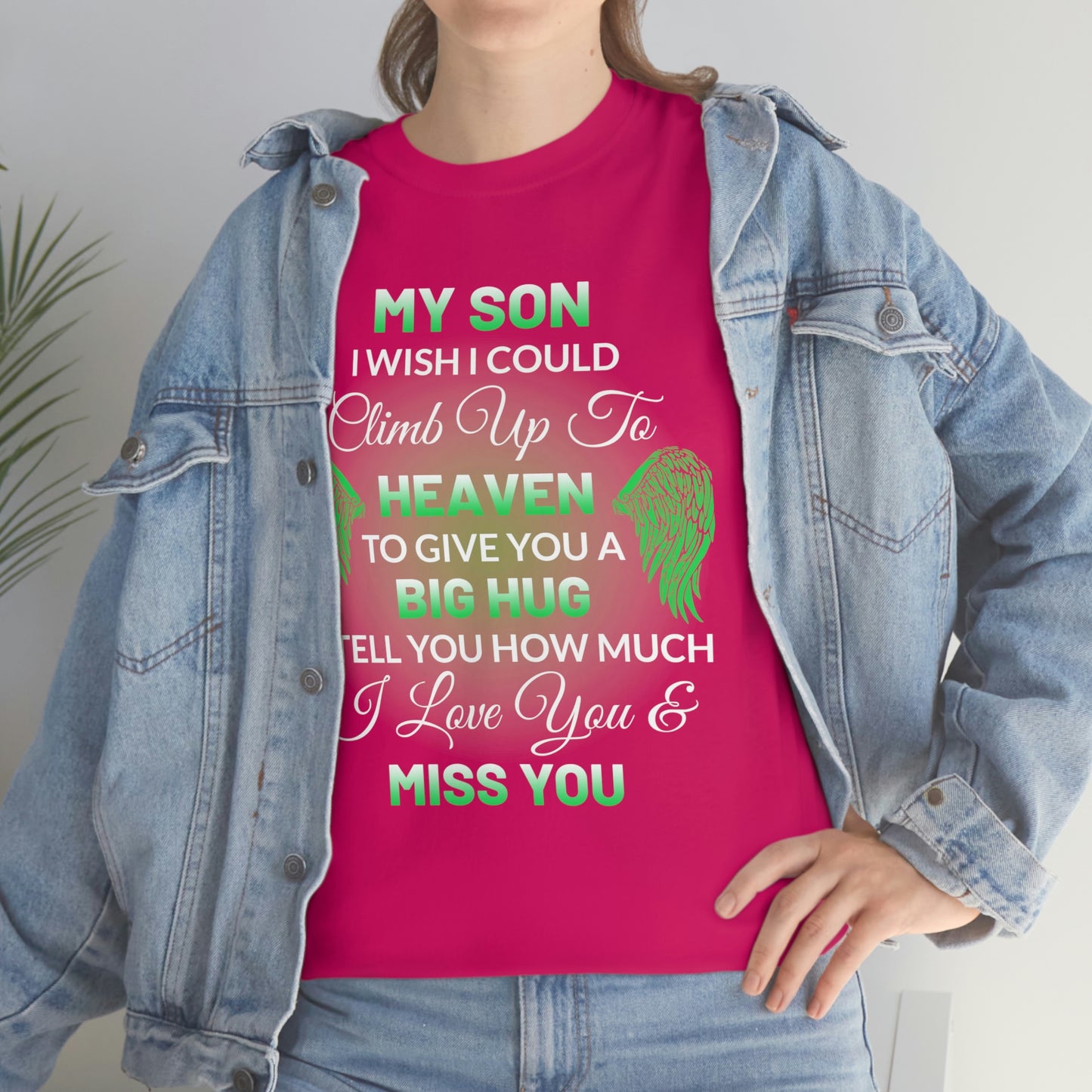 My Son I Miss You Unisex Heavy Cotton Tee