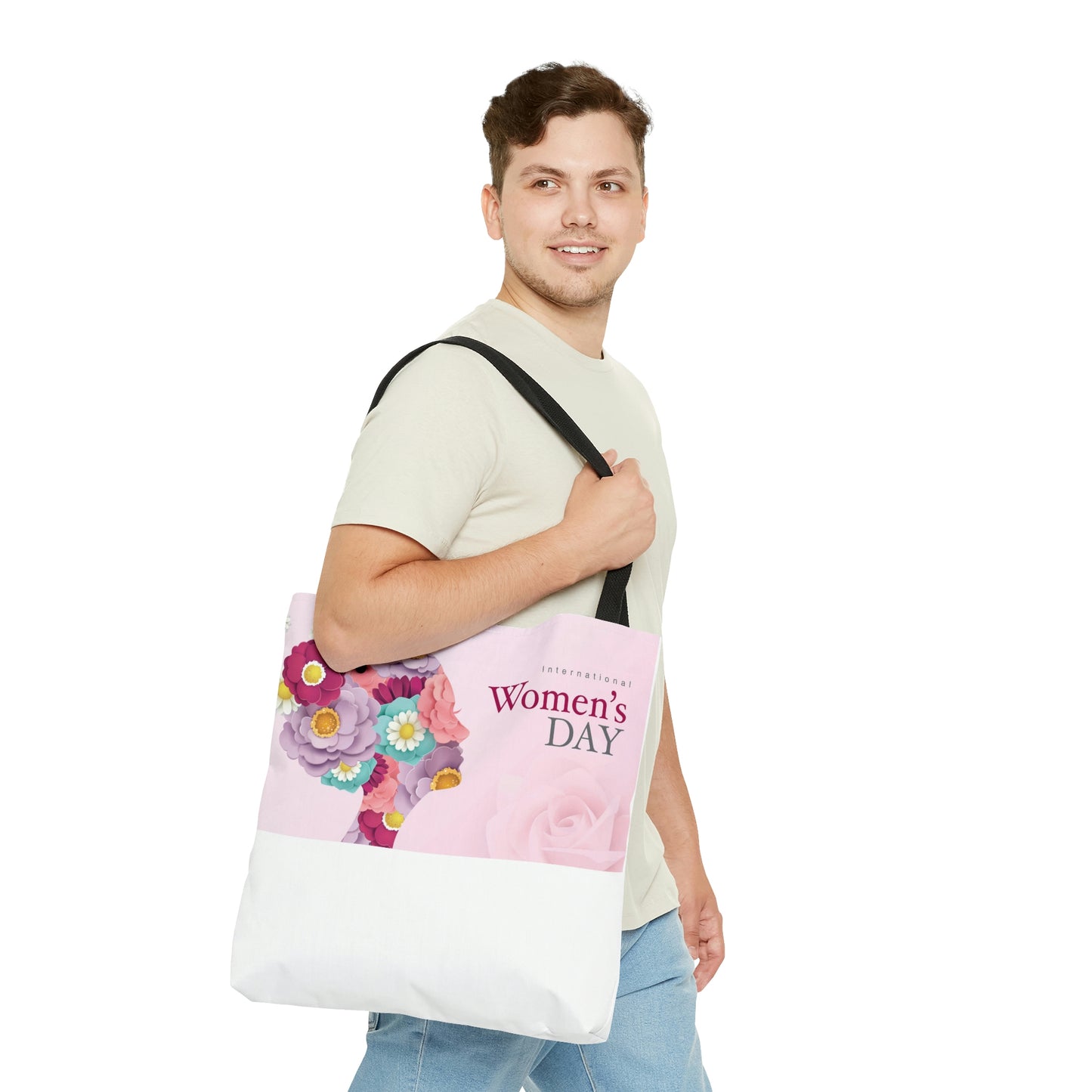 Women's Day Pink AOP Tote Bag