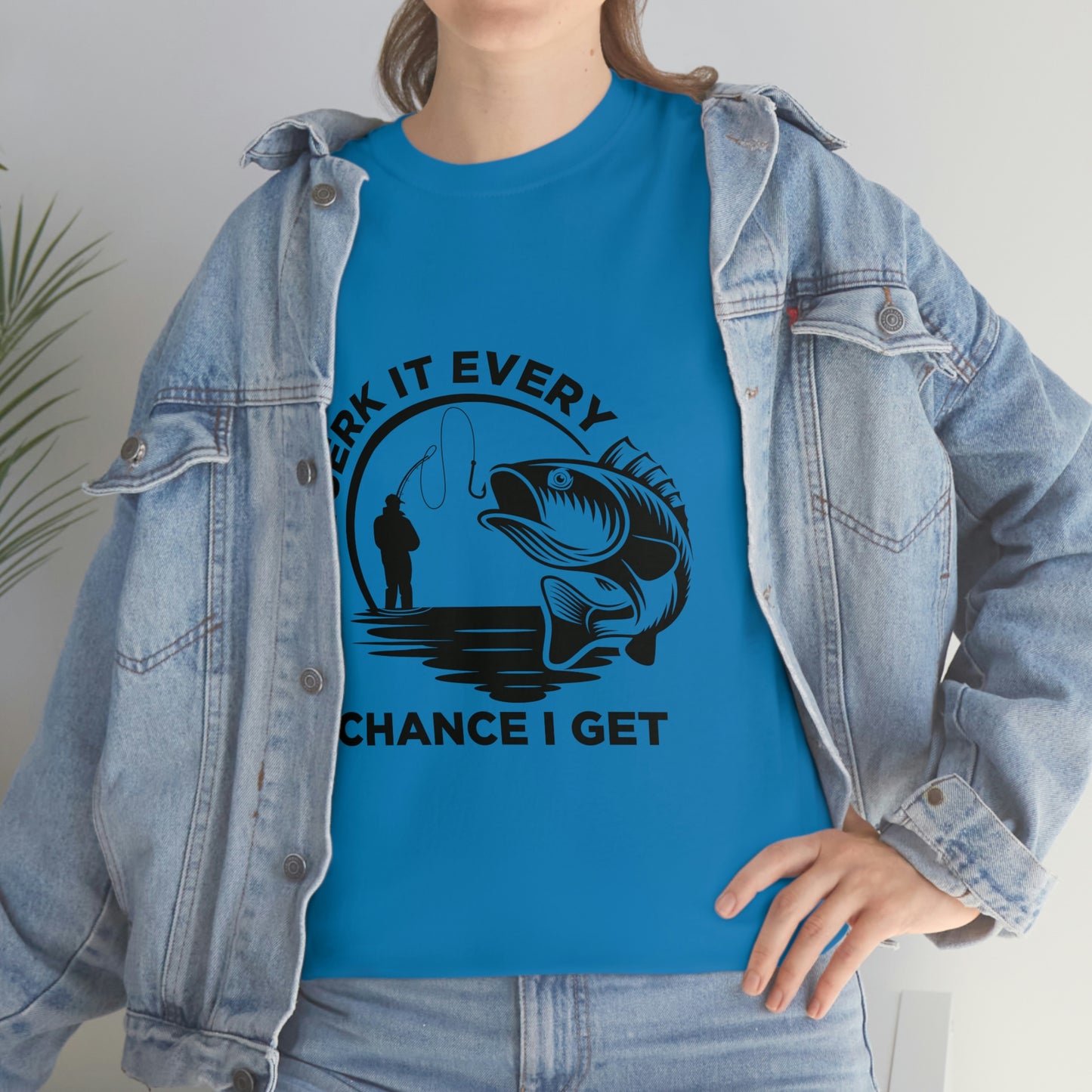 I Jerk It Every Chance I Get Unisex Heavy Cotton Tee